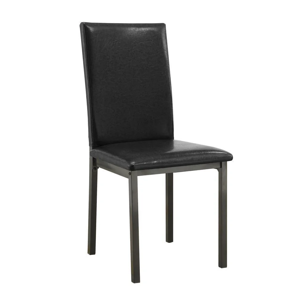 Garza Upholstered Dining Chairs Black (Set of 2) - Image 1
