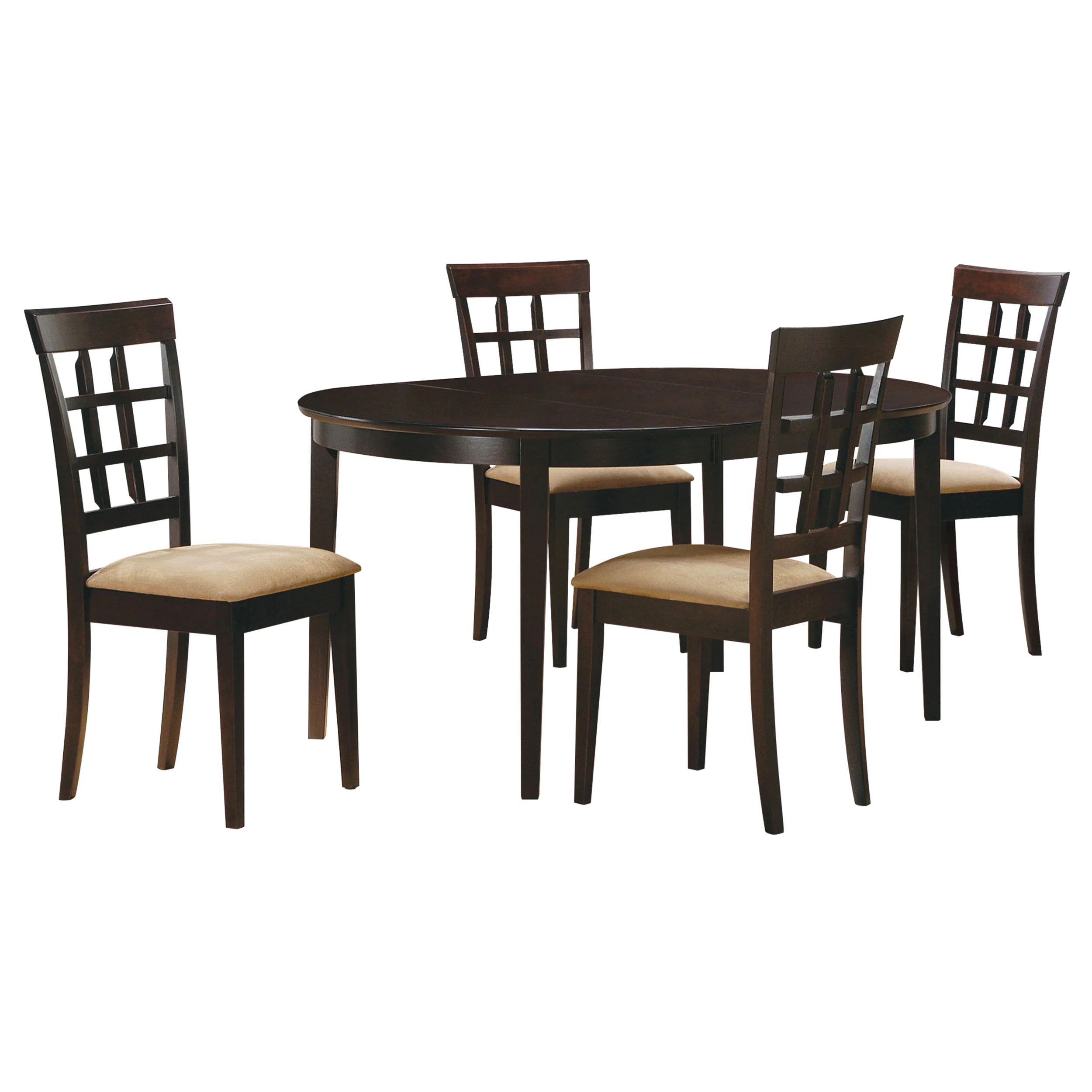 Gabriel Cappuccino Extension Leaf Dining Room Set - Image 3