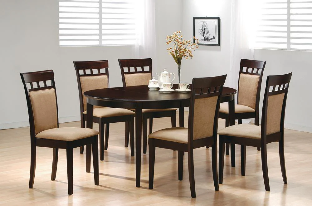 Gabriel Oval Dining Table Cappuccino - Image 2