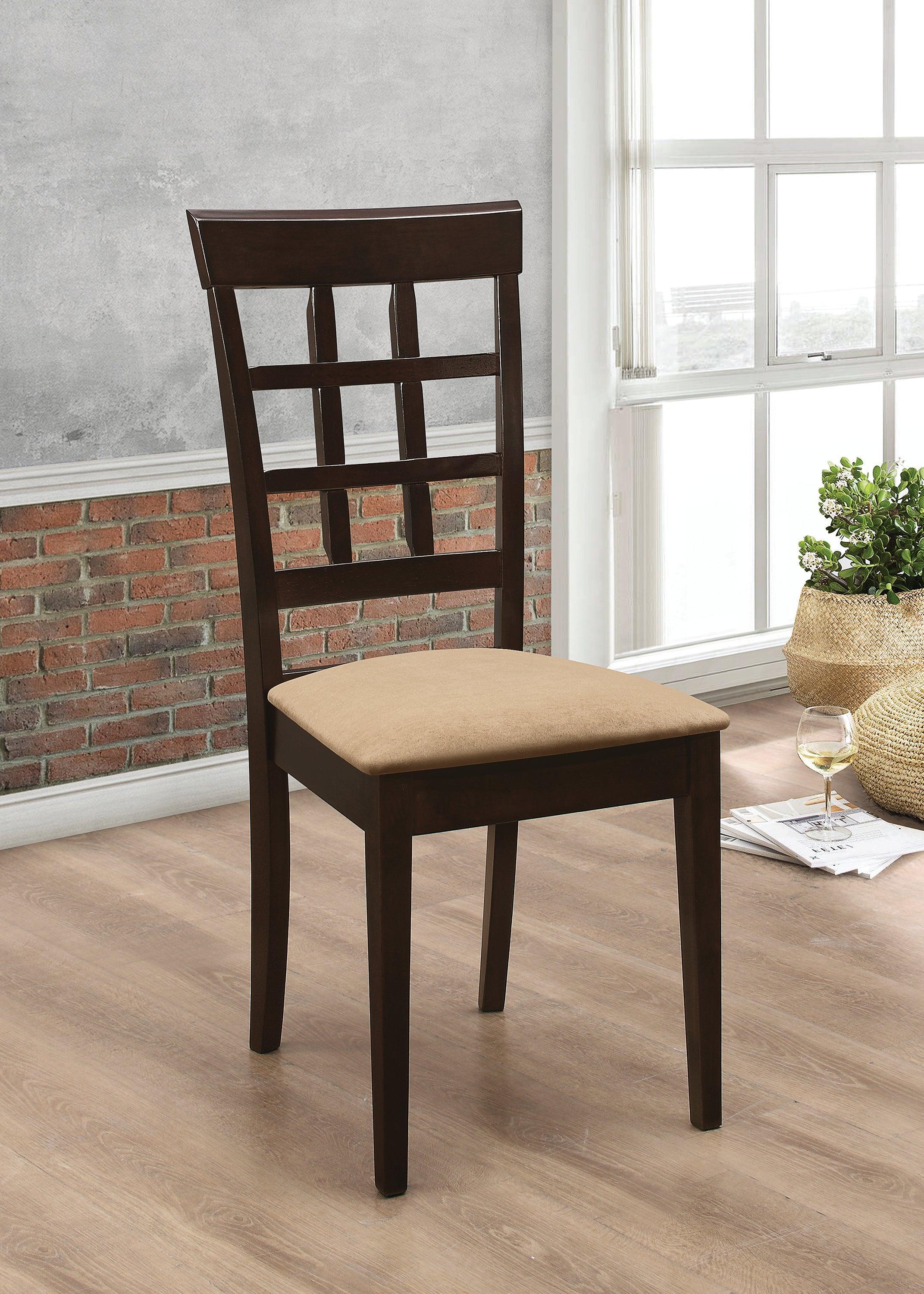 Gabriel Upholstered Counter Height Stools Cappuccino Tan (Set of 2) - Image 3