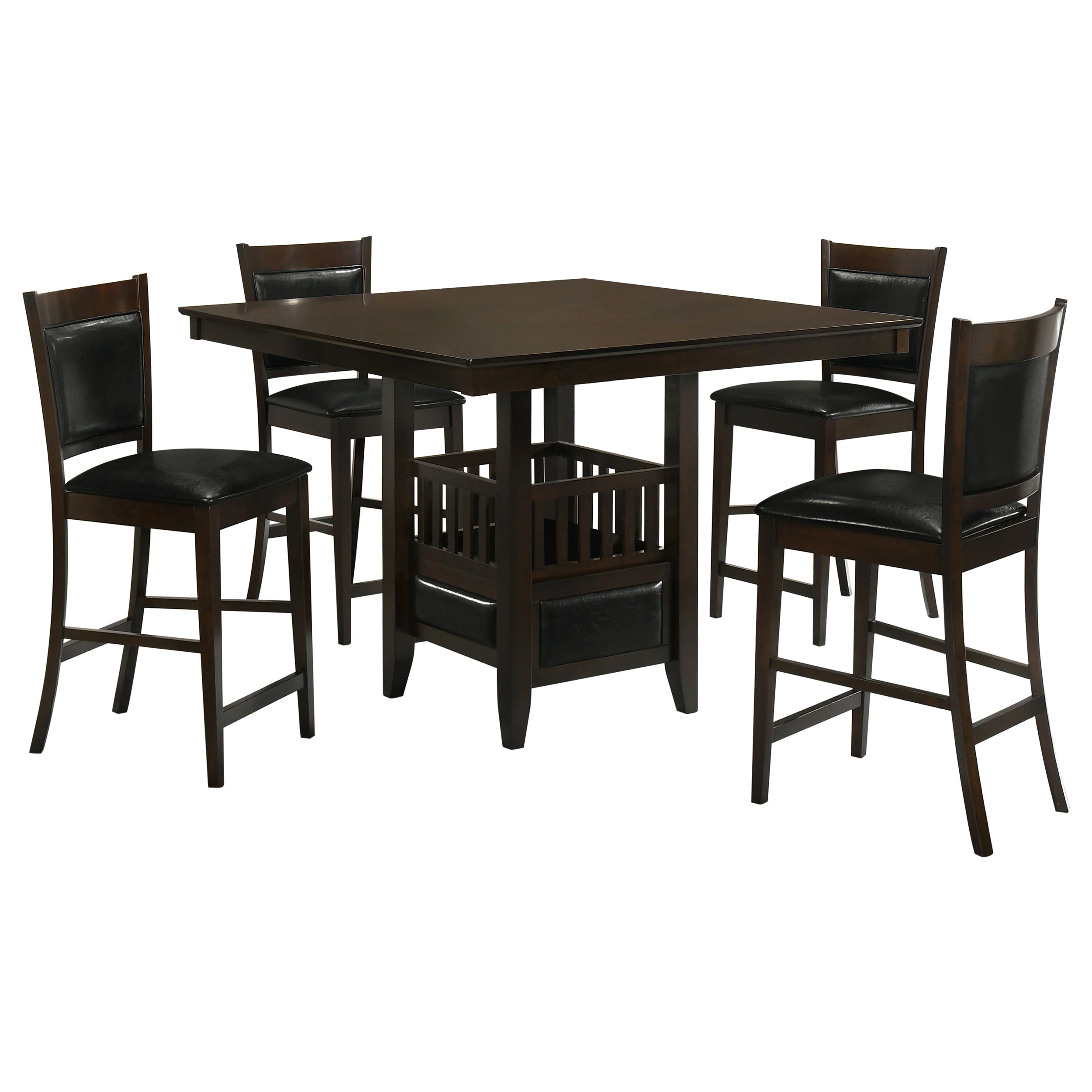 Jaden Espresso Square Counter Height Set - Image 2
