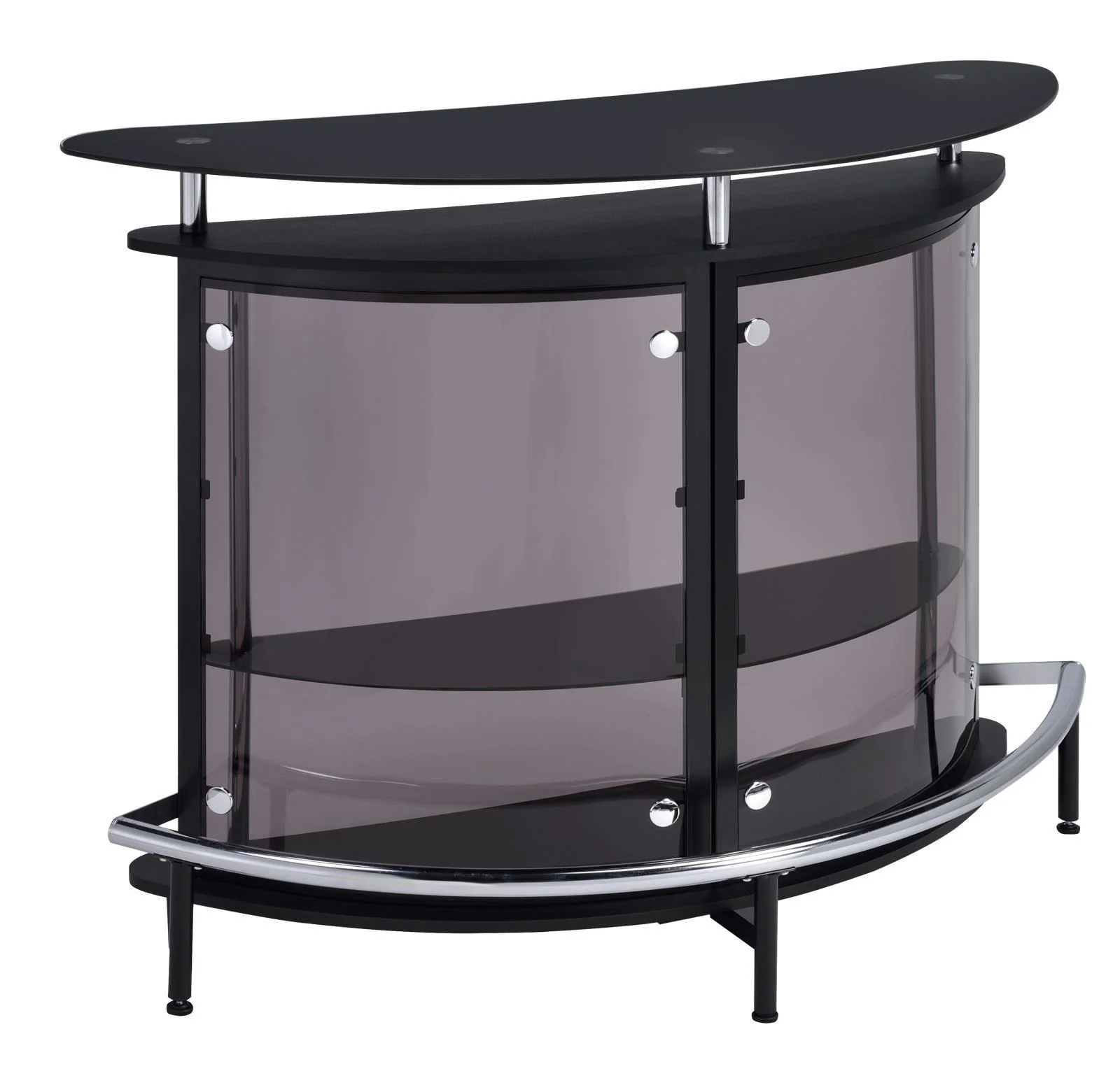 Amarillo 2 tier Bar Unit Black Chrome - Image 3