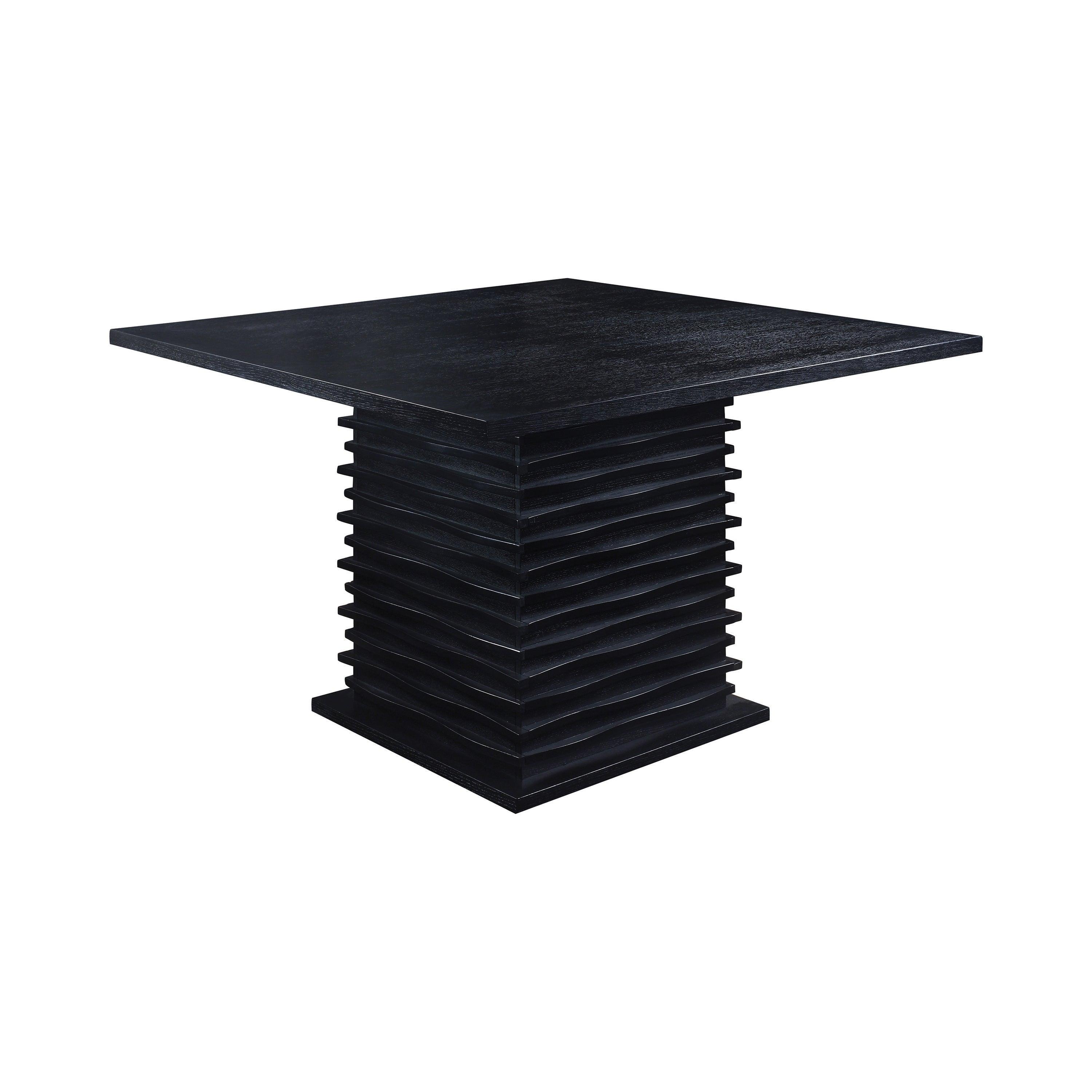Stanton Rectangle Pedestal Dining Table Black - Image 2