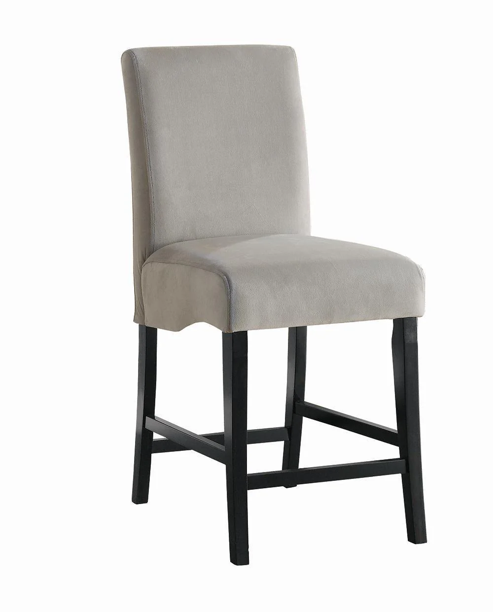 Stanton Upholstered Counter Height Chairs Gray Black (Set of 2) - Image 2