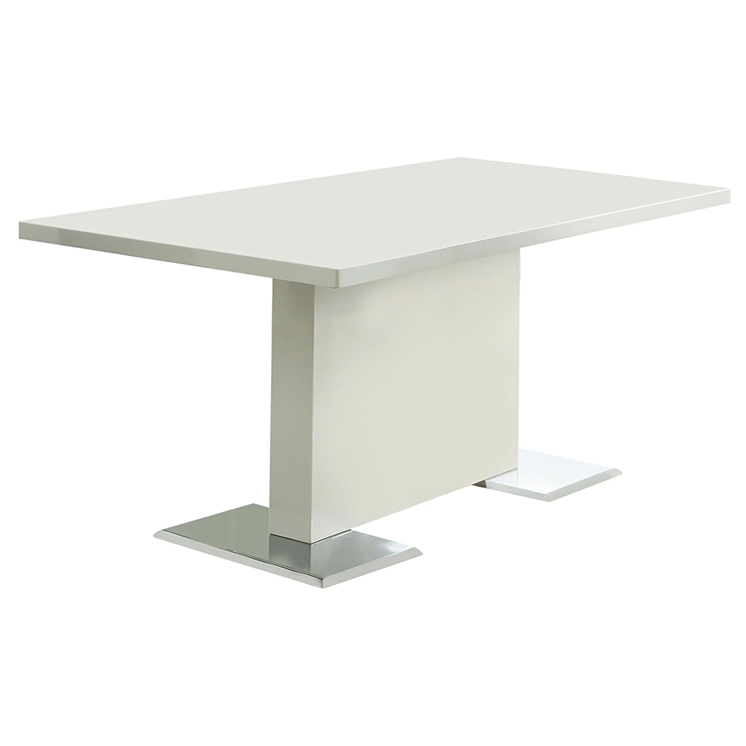Anges White High Gloss White Dining Room Set - Image 3