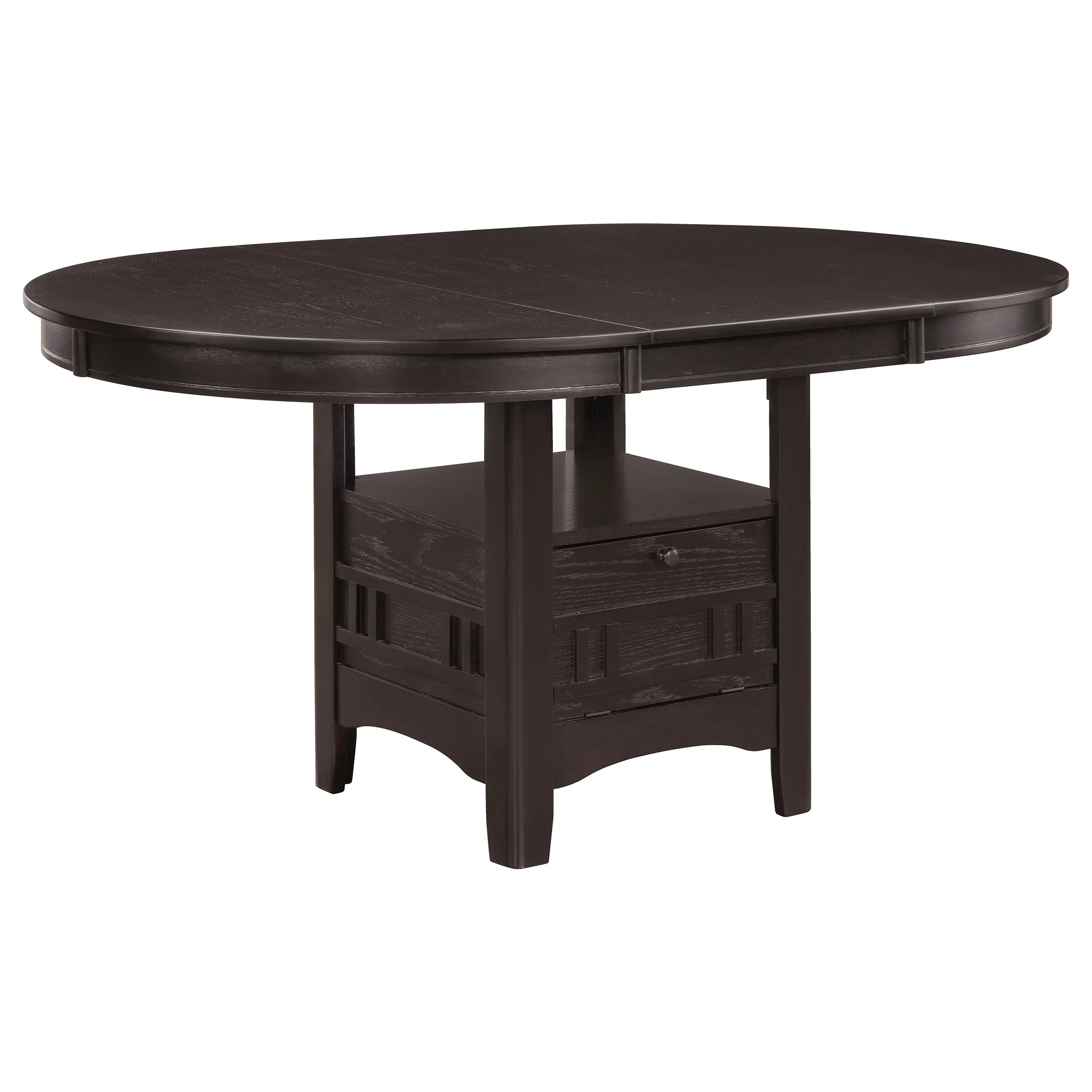 Lavon Espresso Oval Extension Leaf Dining Room Set - Image 3