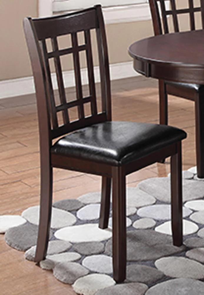 Lavon Padded Dining Side Chairs Espresso Black (Set of 2) - Image 1