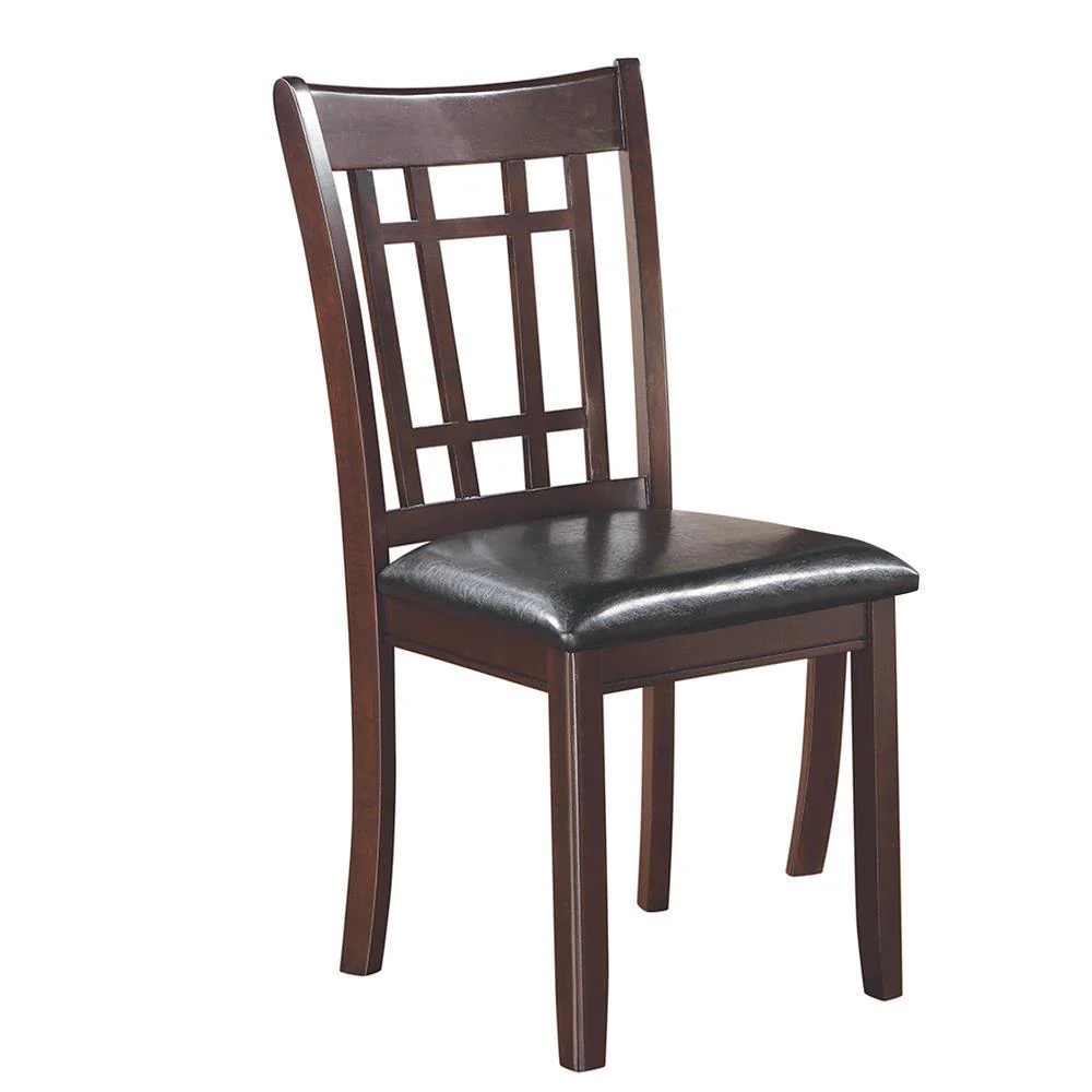Lavon Padded Dining Side Chairs Espresso Black (Set of 2) - Image 2