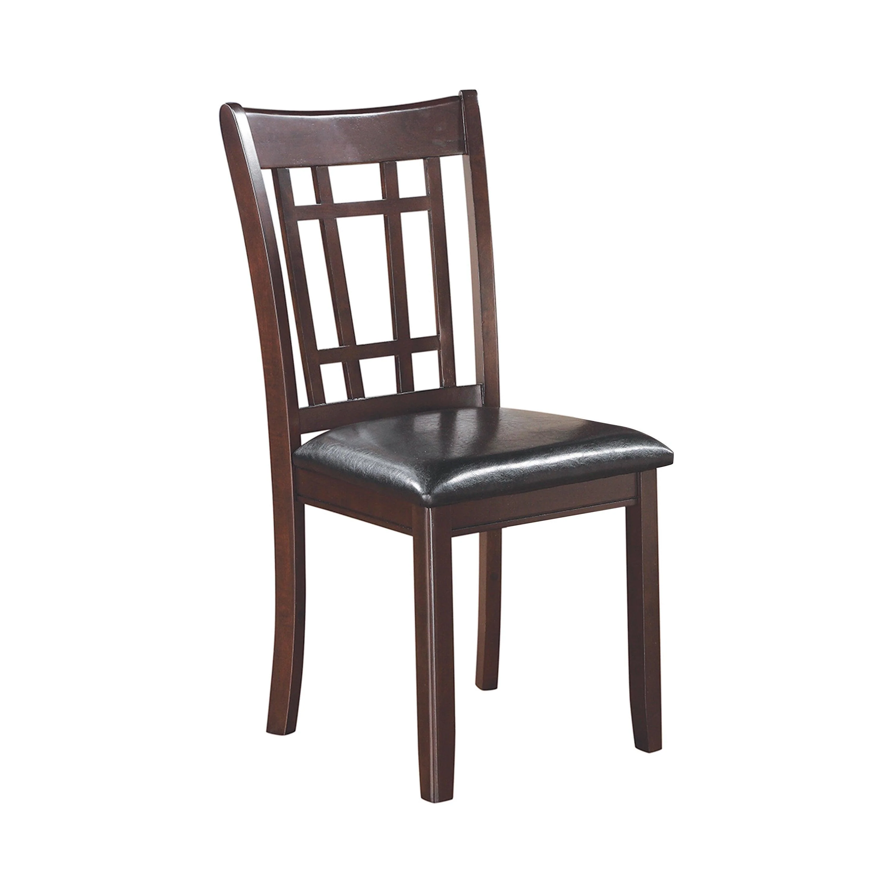 Lavon Lattice Back Counter Stools Tan Espresso (Set of 2) - Image 2
