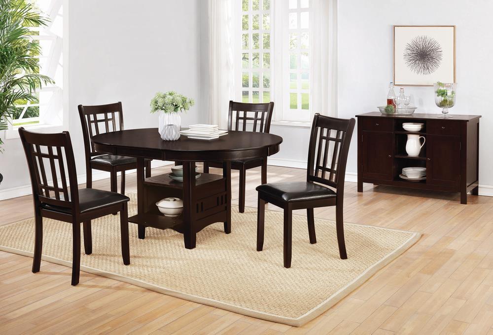 Lavon Padded Dining Side Chairs Espresso Black (Set of 2) - Image 3