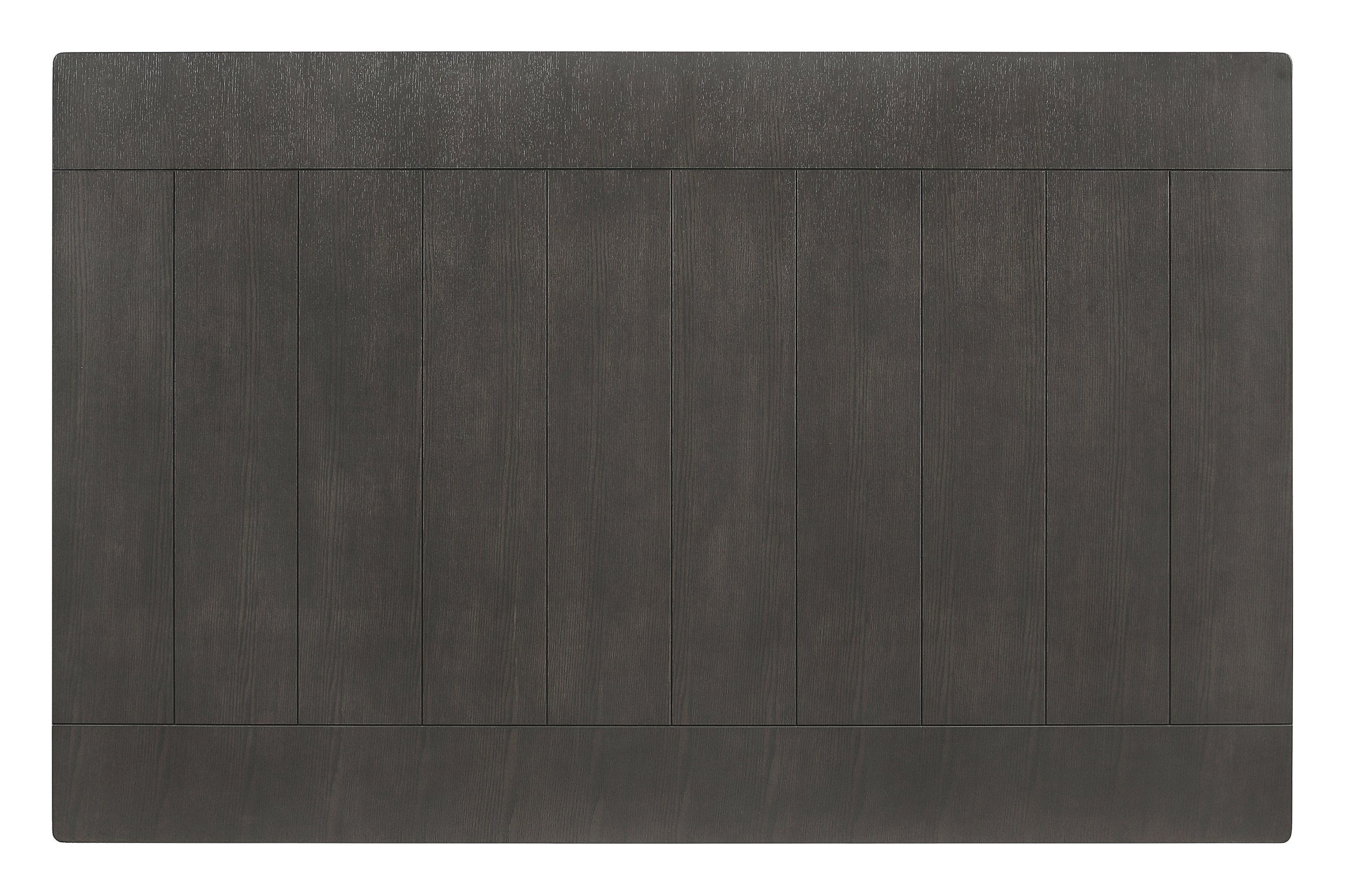 Dalila Rectangular Plank Top Dining Table Dark Grey - Image 3