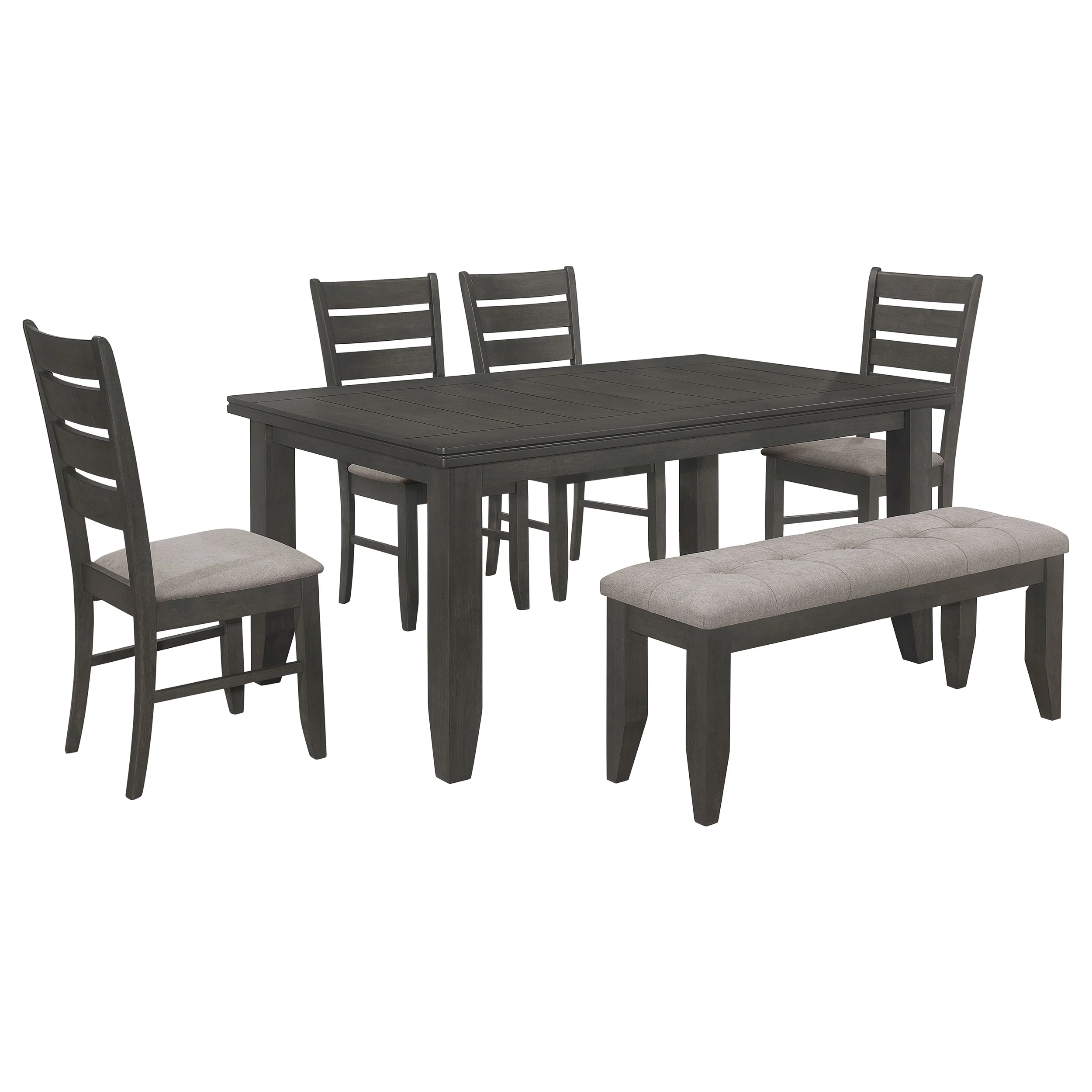 Dalila Dark Grey Rectangular Dining Room Set - Image 3