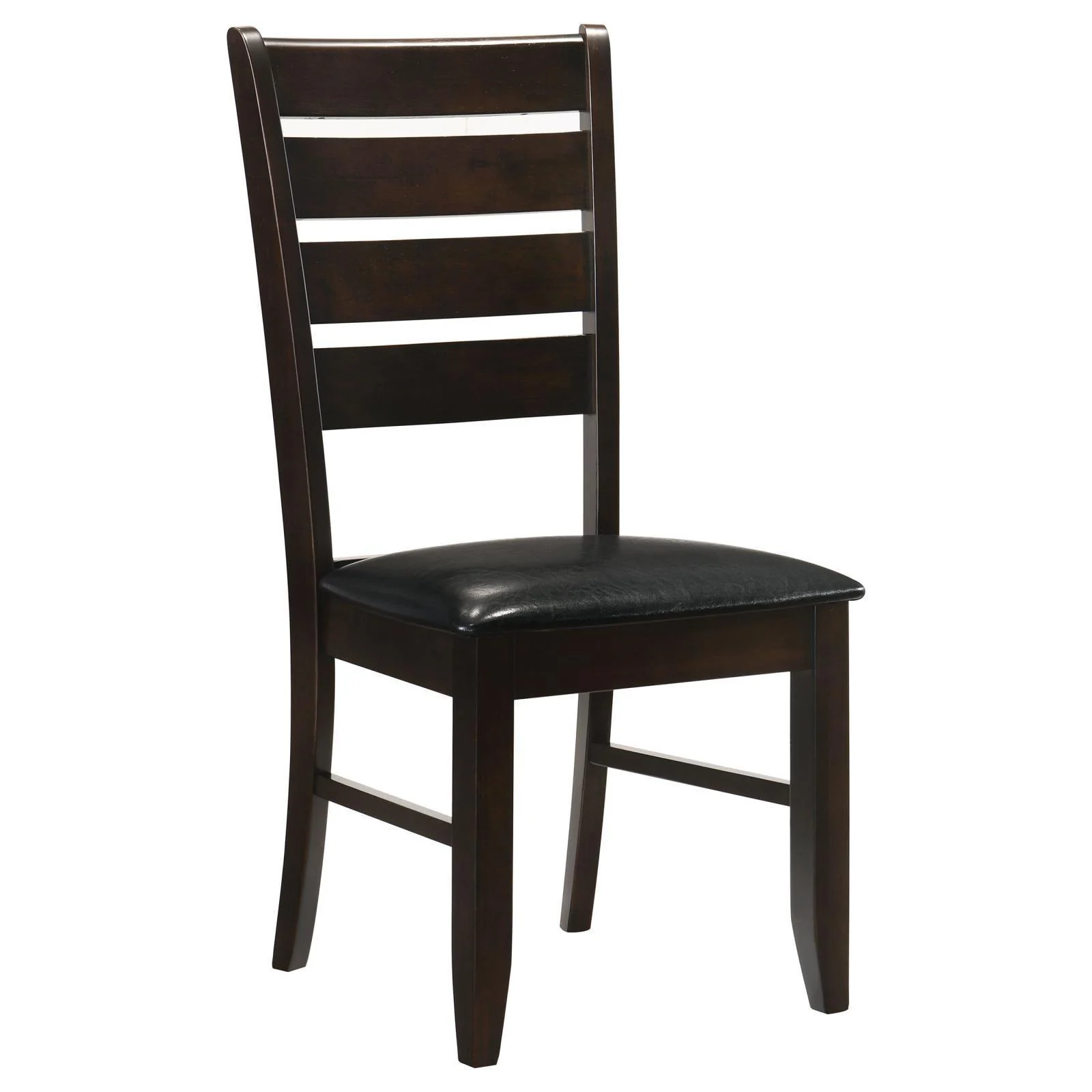 Dalila Ladder Back Side Chairs Cappuccino Black (Set of 2) - Image 1