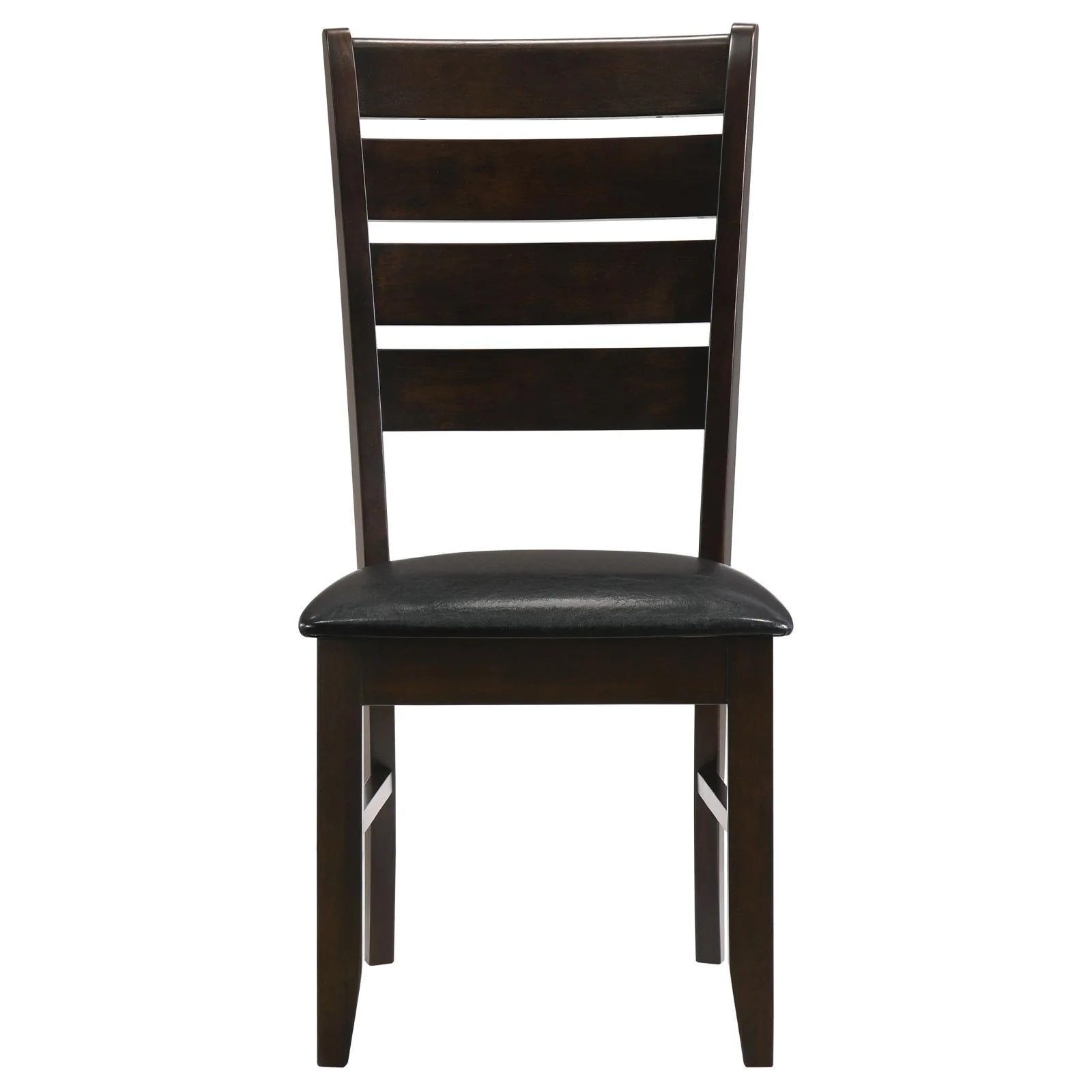 Dalila Ladder Back Side Chairs Cappuccino Black (Set of 2) - Image 2