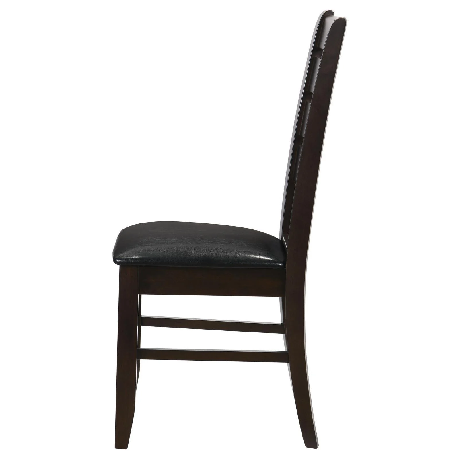 Dalila Ladder Back Side Chairs Cappuccino Black (Set of 2) - Image 3