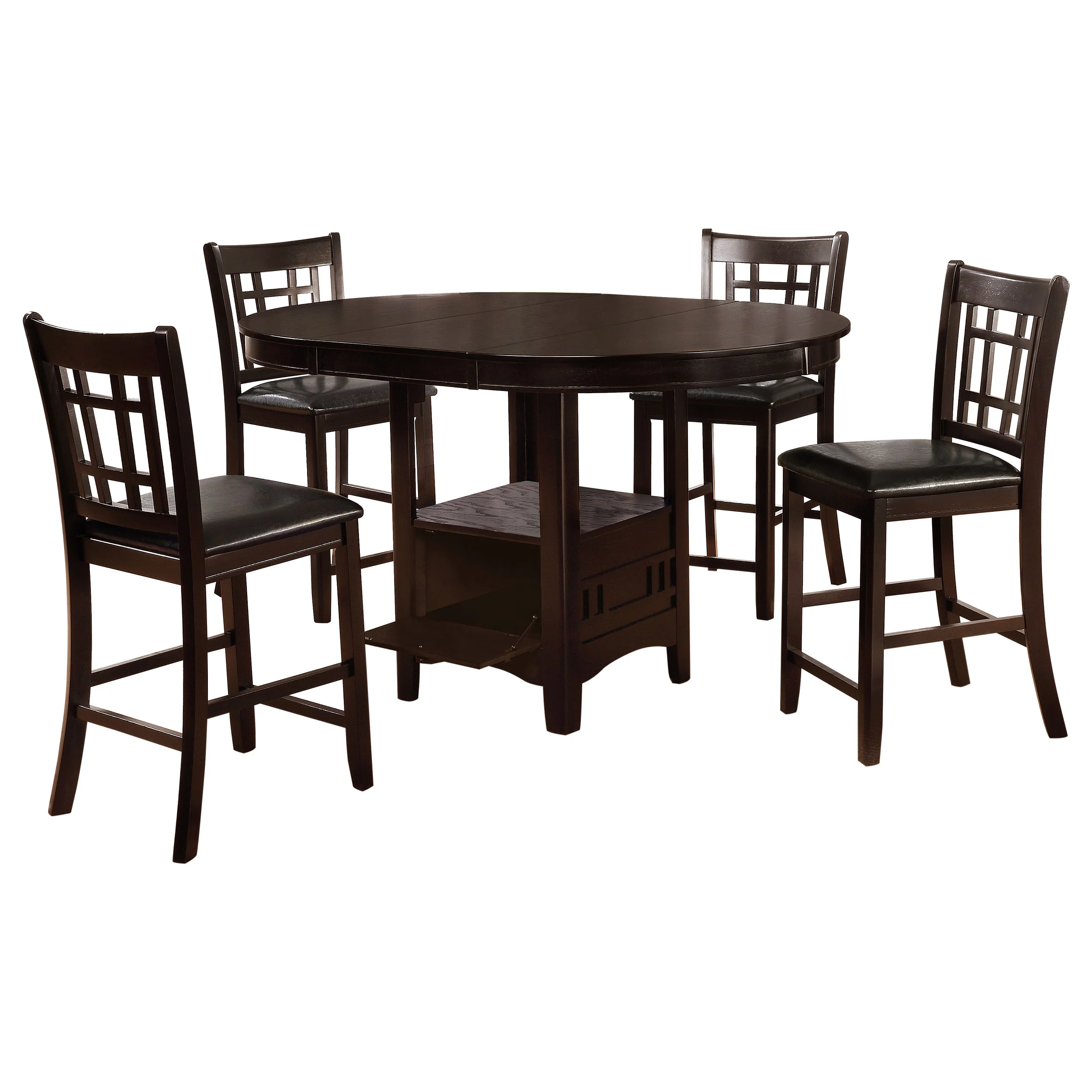 Lavon Espresso Oval Counter Height Set - Image 2