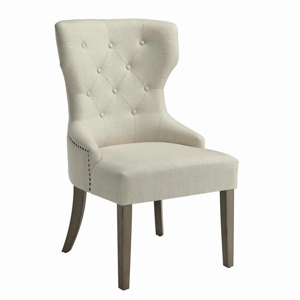 Baney Tufted Upholstered Dining Chair Beige - Image 3