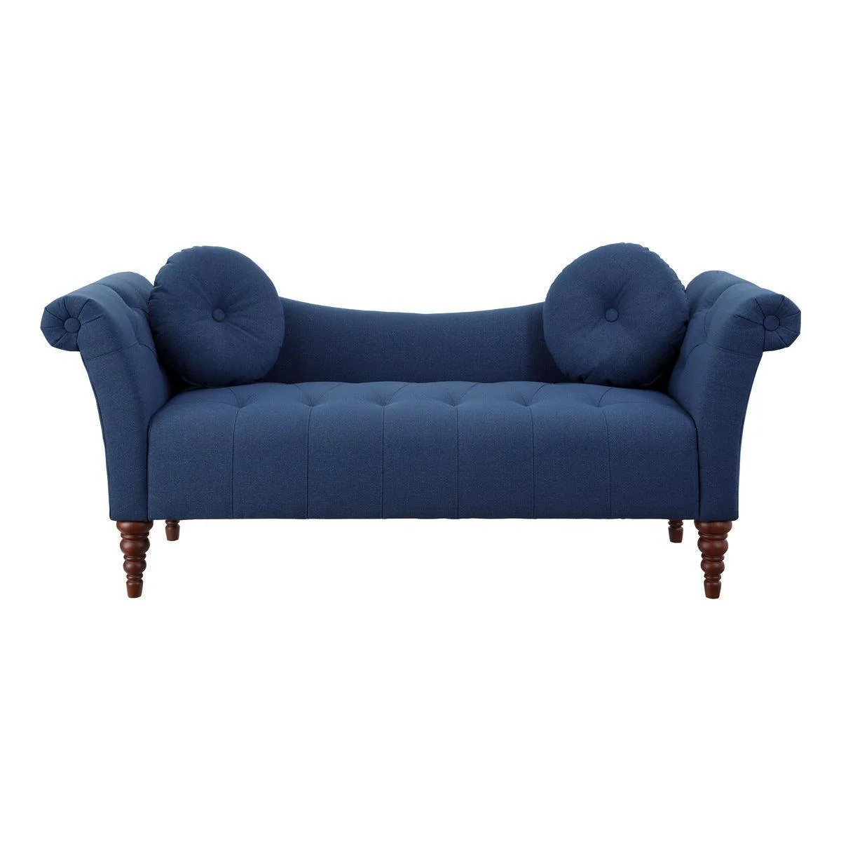 Adira Blue Upholstered Tufted Sofa - Image 1