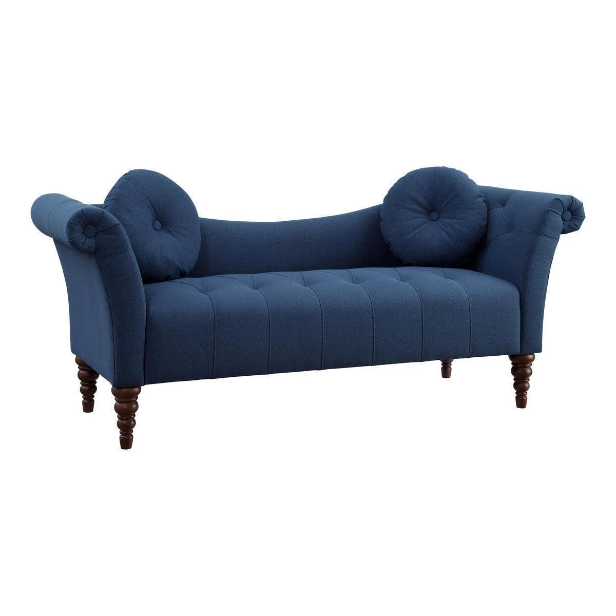 Adira Blue Upholstered Tufted Sofa - Image 2