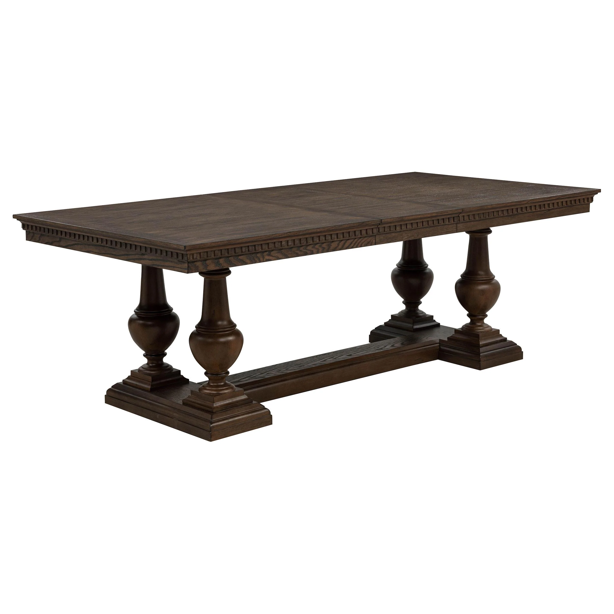 Ridgewell Rectangular Trestle Dining Table Dark Oak - Image 3