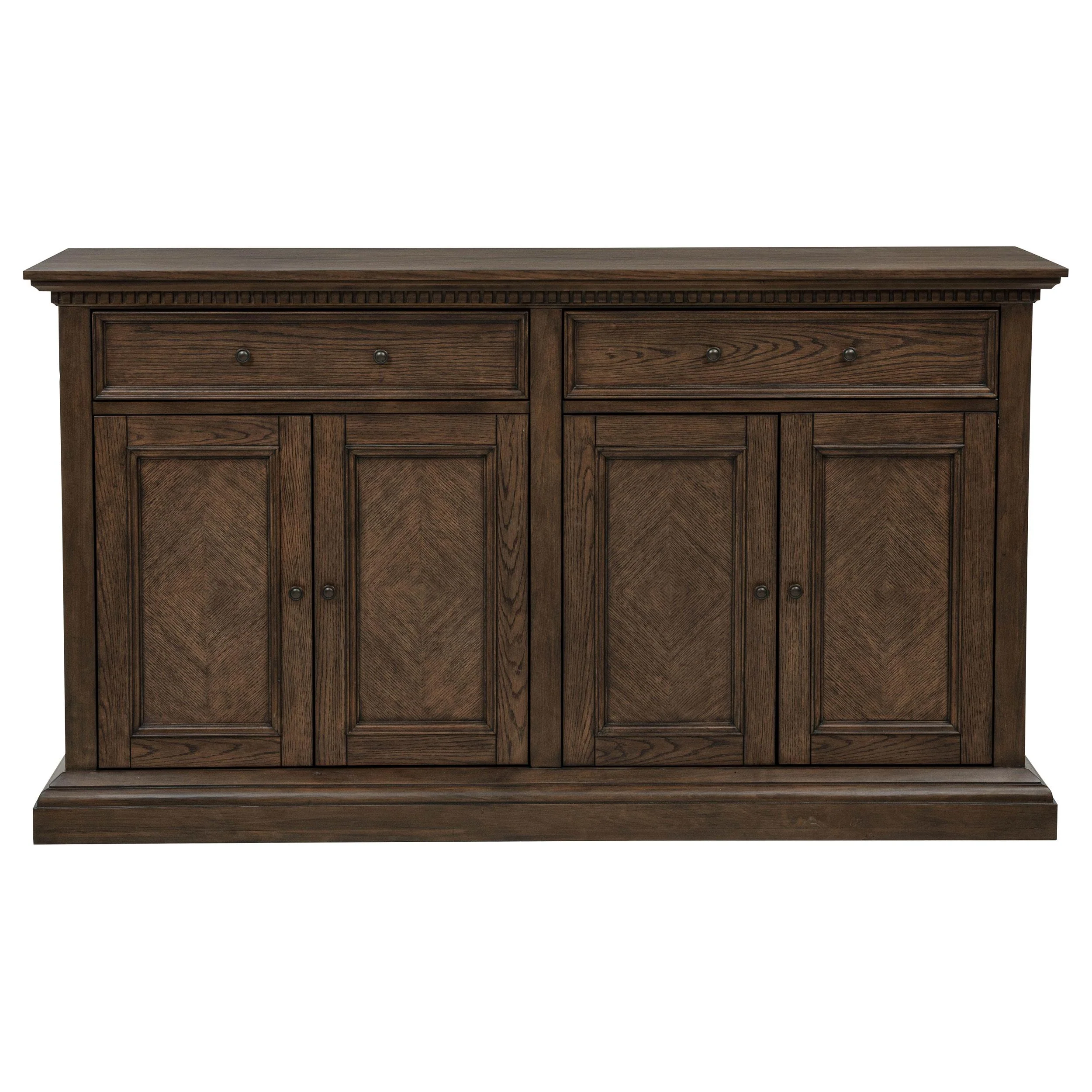 Ridgewell 2-drawer 4-door Dining Server Dark Oak - Image 3