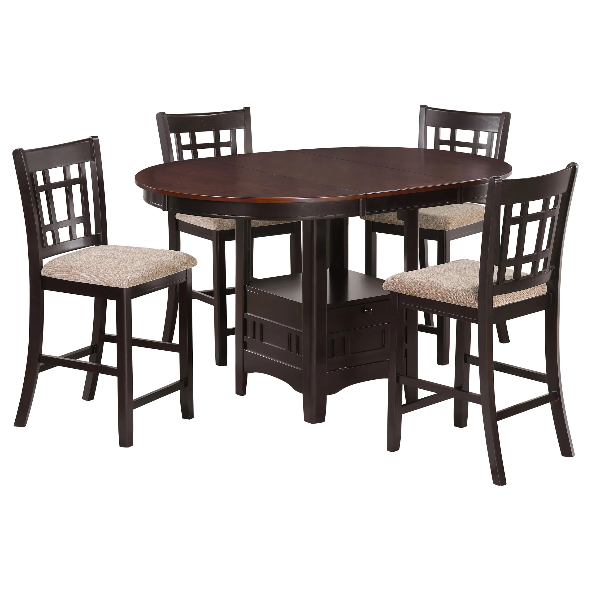 Lavon Chestnut Oval Counter Height Set - Image 2