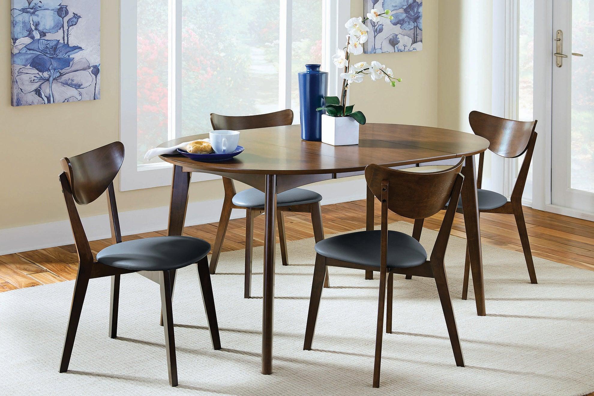 Malone Oval Dining Table Dark Walnut - Image 2