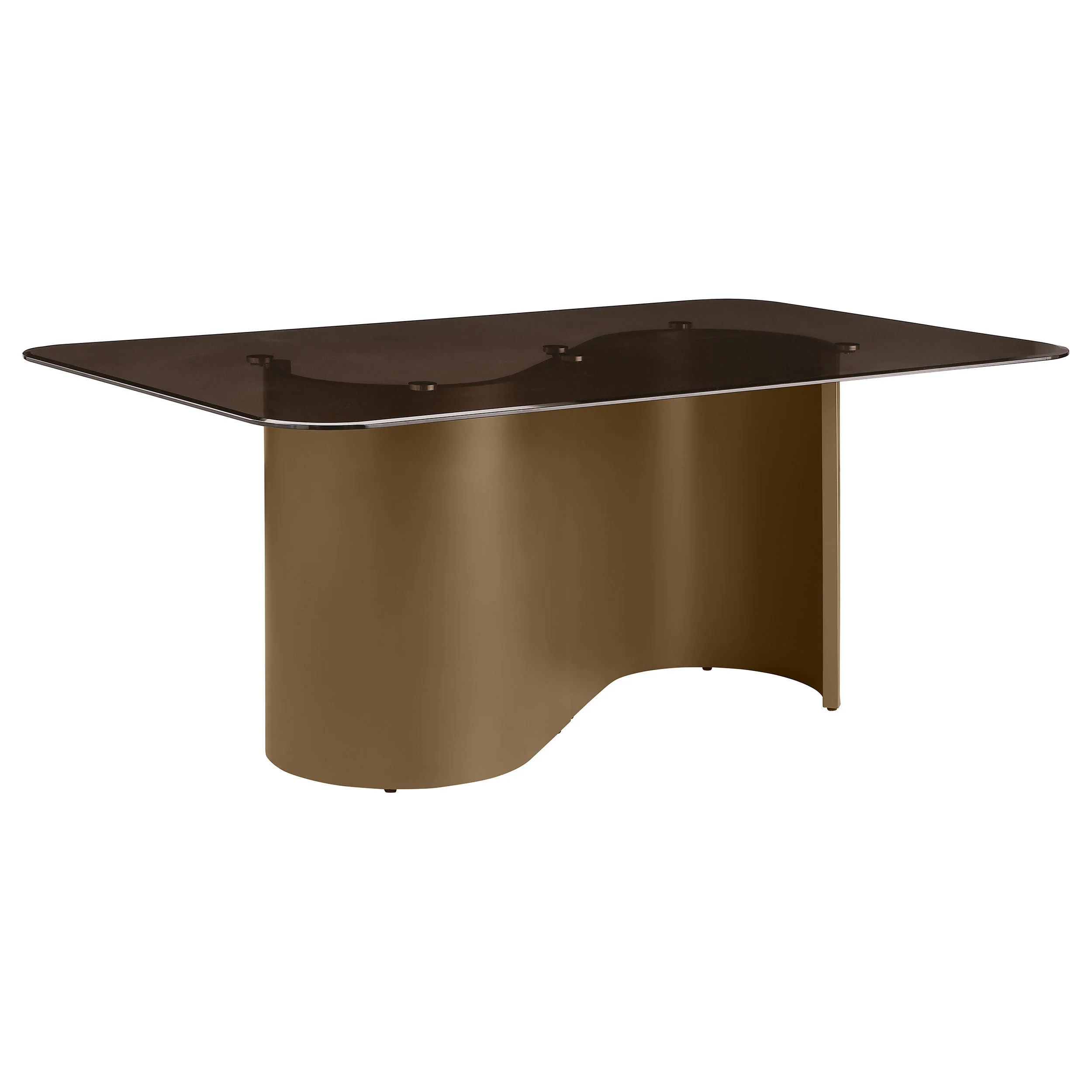 Edson Bronze Rectangular Glass Top Dining Room Set - Image 3