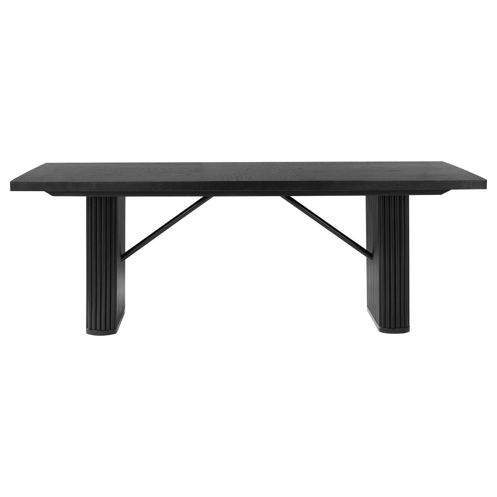 Catherine Rectangular 84-inch Wood Dining Table Black - Image 3