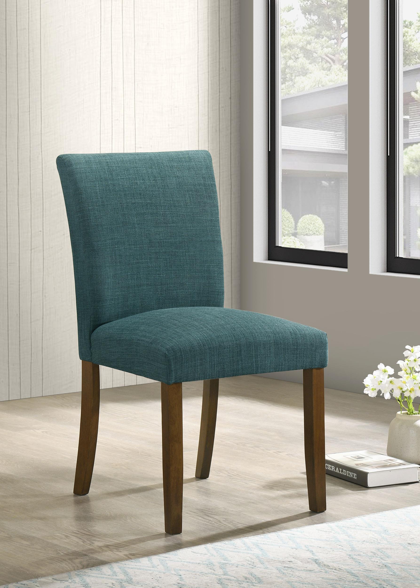 Cantley Upholstered Dining Side Chair Blue (Set of 2) 106377 - Image 2