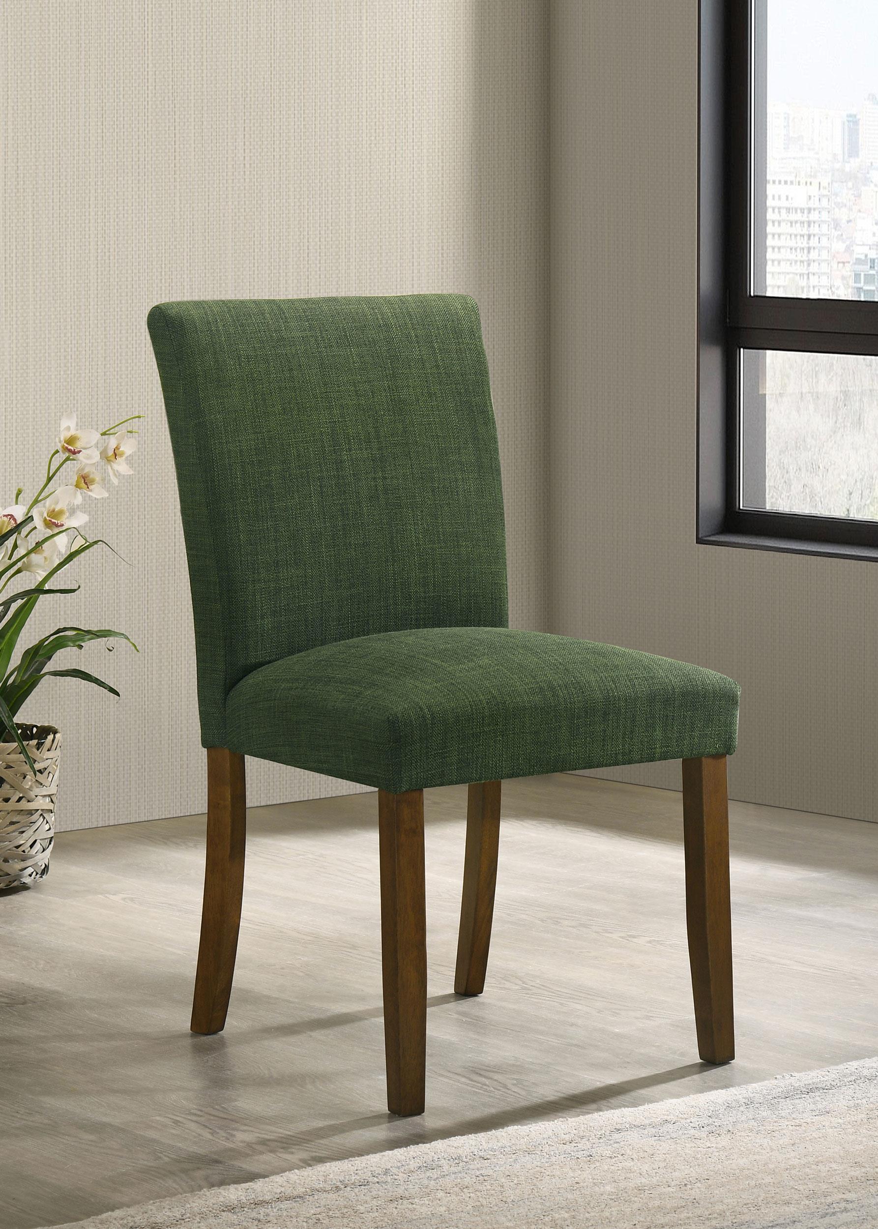 Cantley Upholstered Dining Side Chair Green (Set of 2) 106378 - Image 2