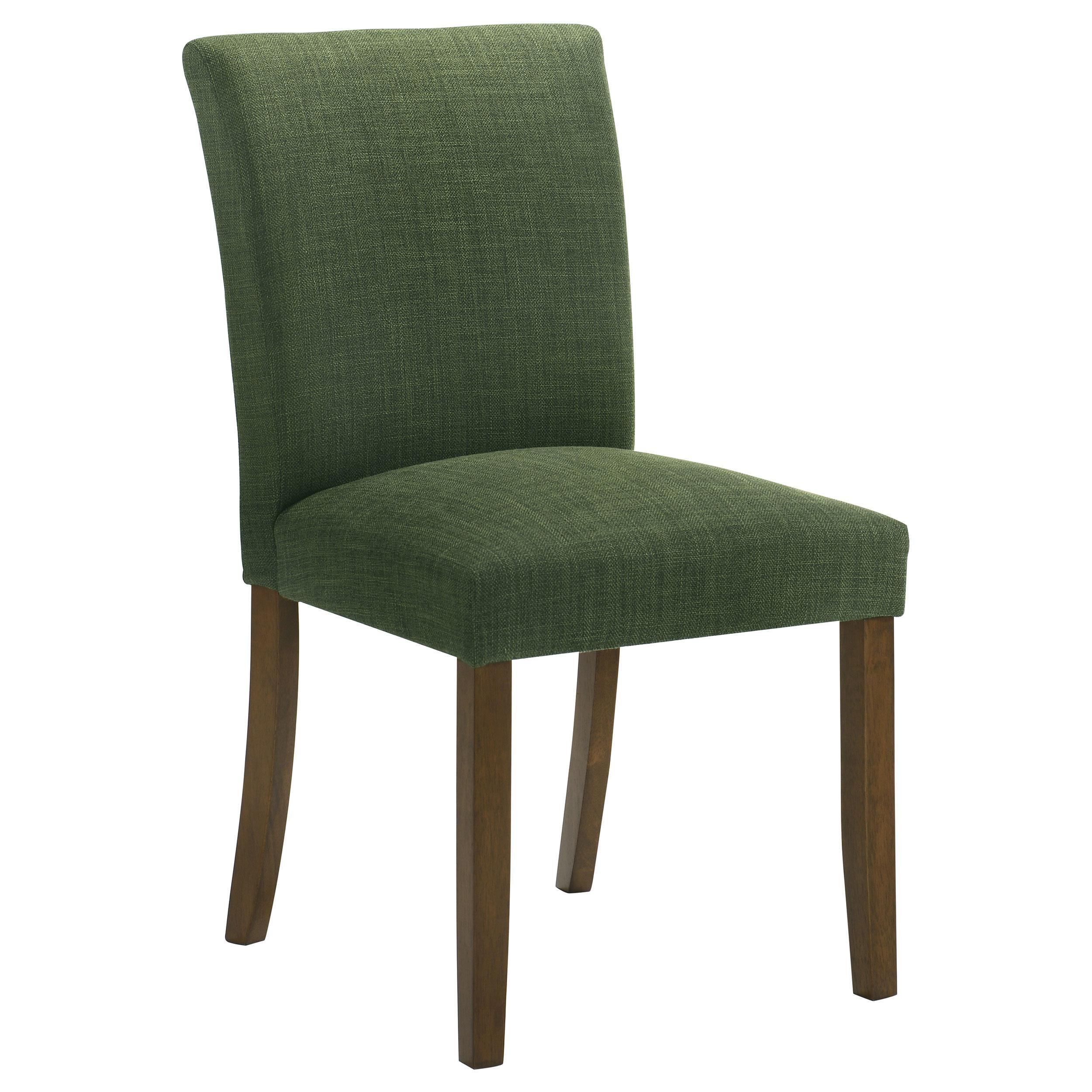 Cantley Upholstered Dining Side Chair Green (Set of 2) 106378 - Image 3