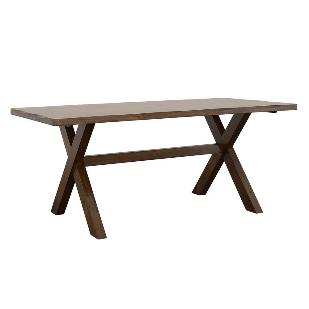 Alston X shaped Dining Table Knotty Nutmeg