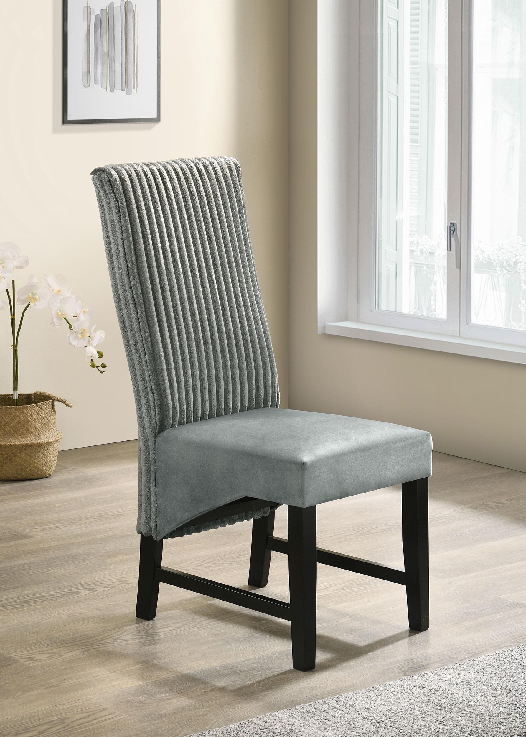 Barrand Upholstered Dining Side Chair Gray (Set of 2) - Image 2