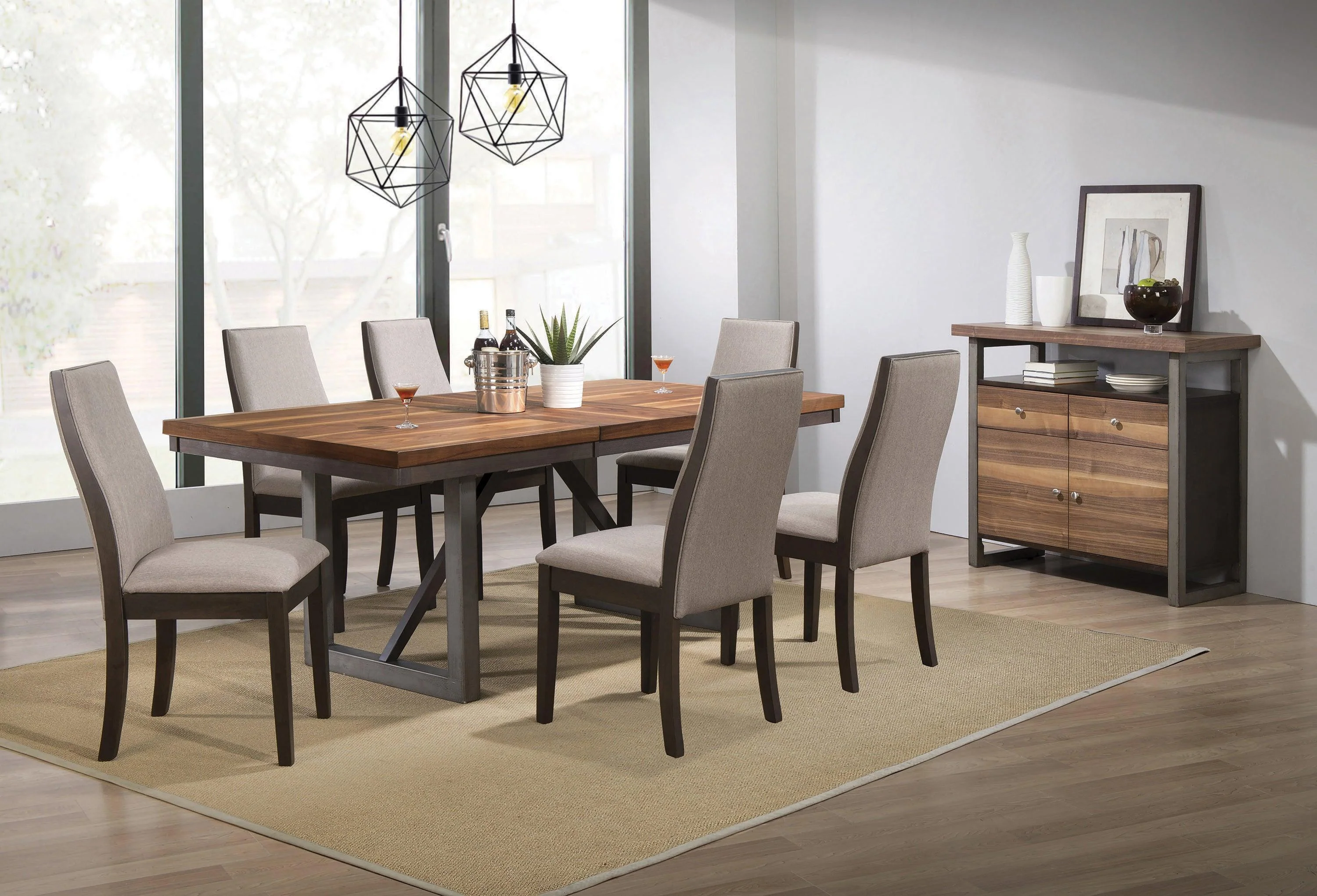 Spring Creek Upholstered Side Chairs Gray (Set of 2) - Image 2