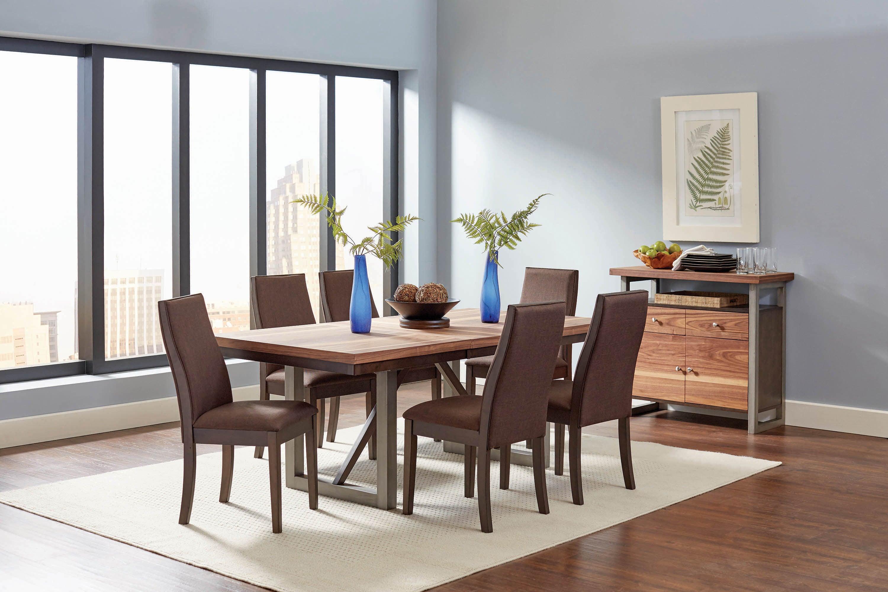 Spring Creek Dining Table With Extension Leaf Natural Walnut - Image 3