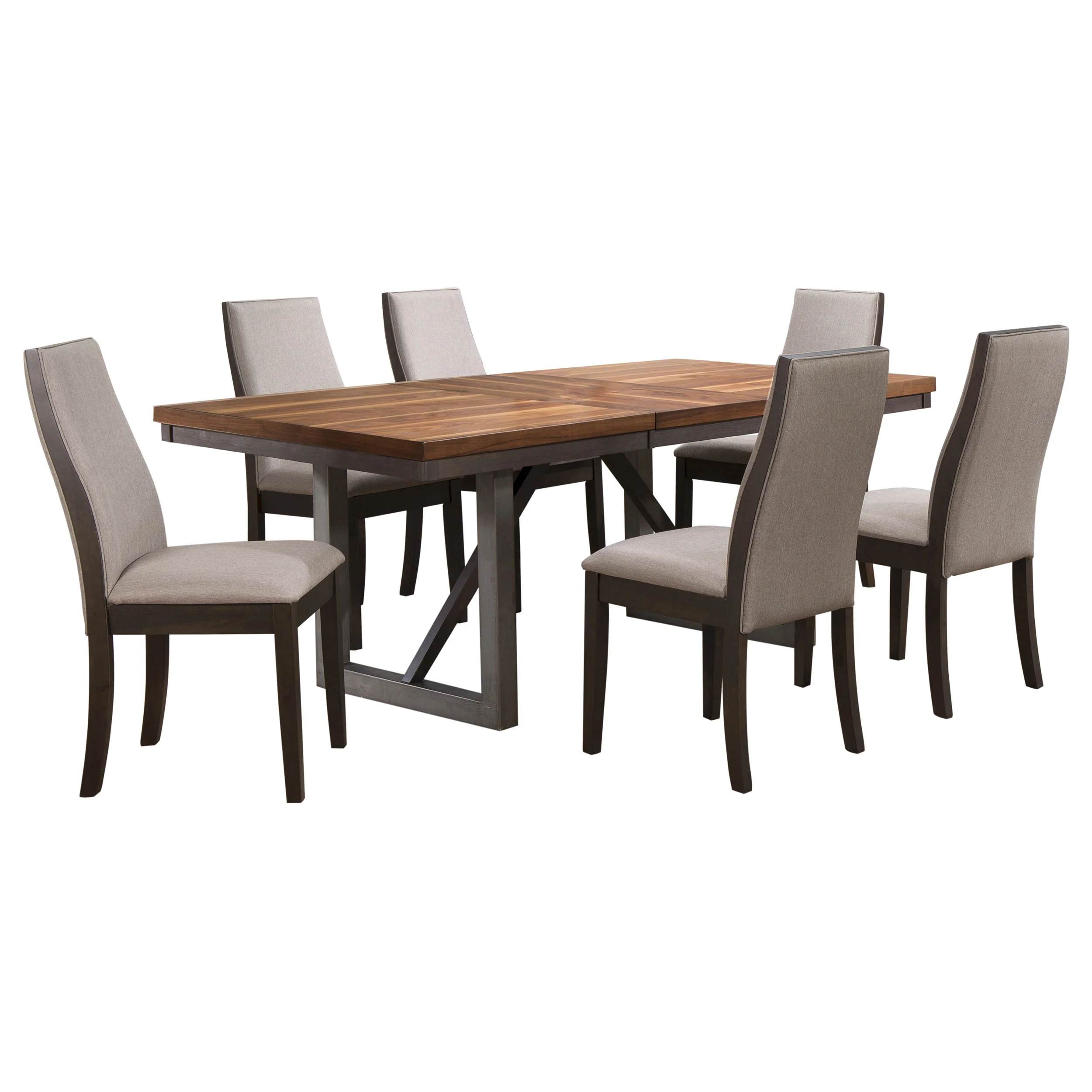 Spring Taupe Rectangular Dining Room Set - Image 3