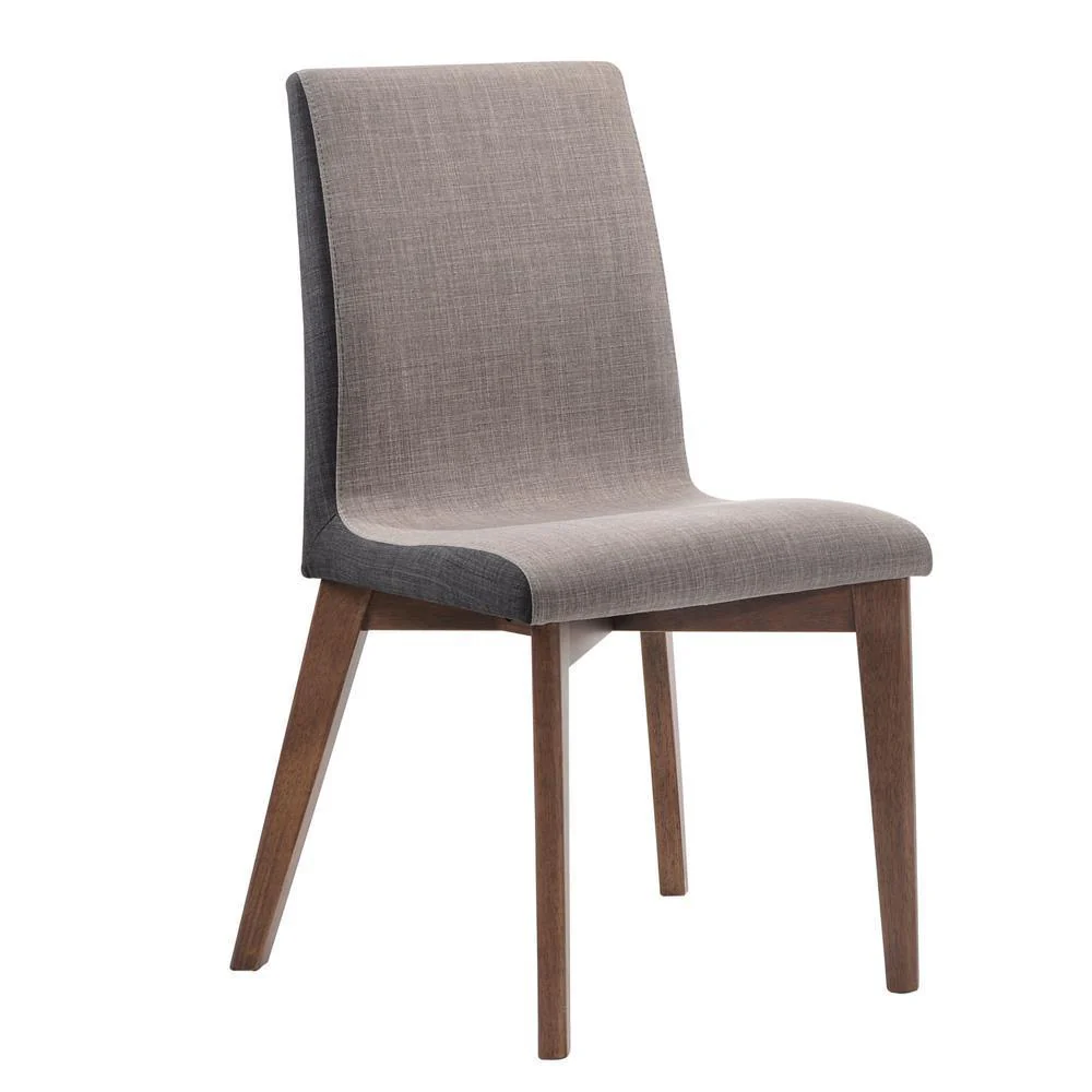 Redbridge Upholstered Side Chairs Gray Natural Walnut (Set of 2) - Image 1
