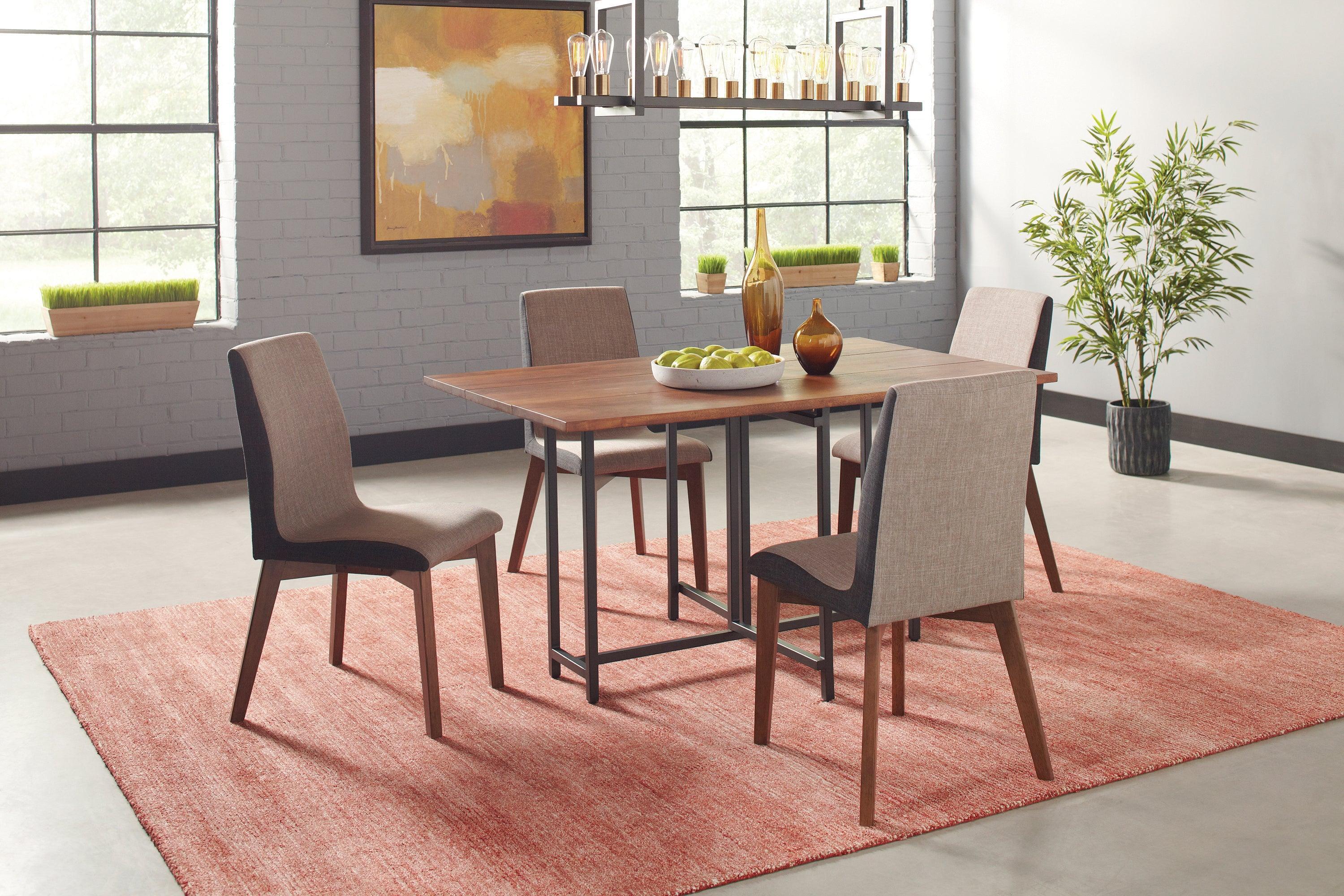 Redbridge Upholstered Side Chairs Gray Natural Walnut (Set of 2) - Image 3
