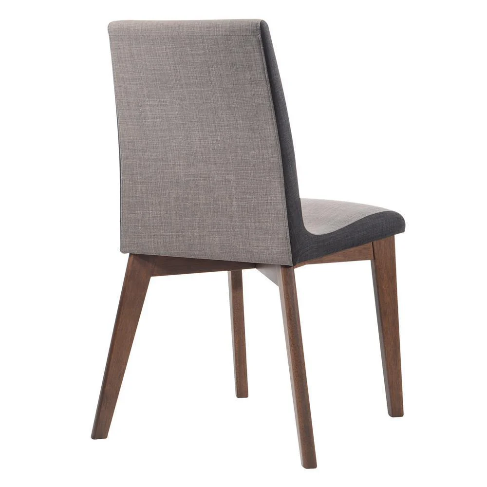 Redbridge Upholstered Side Chairs Gray Natural Walnut (Set of 2) - Image 2