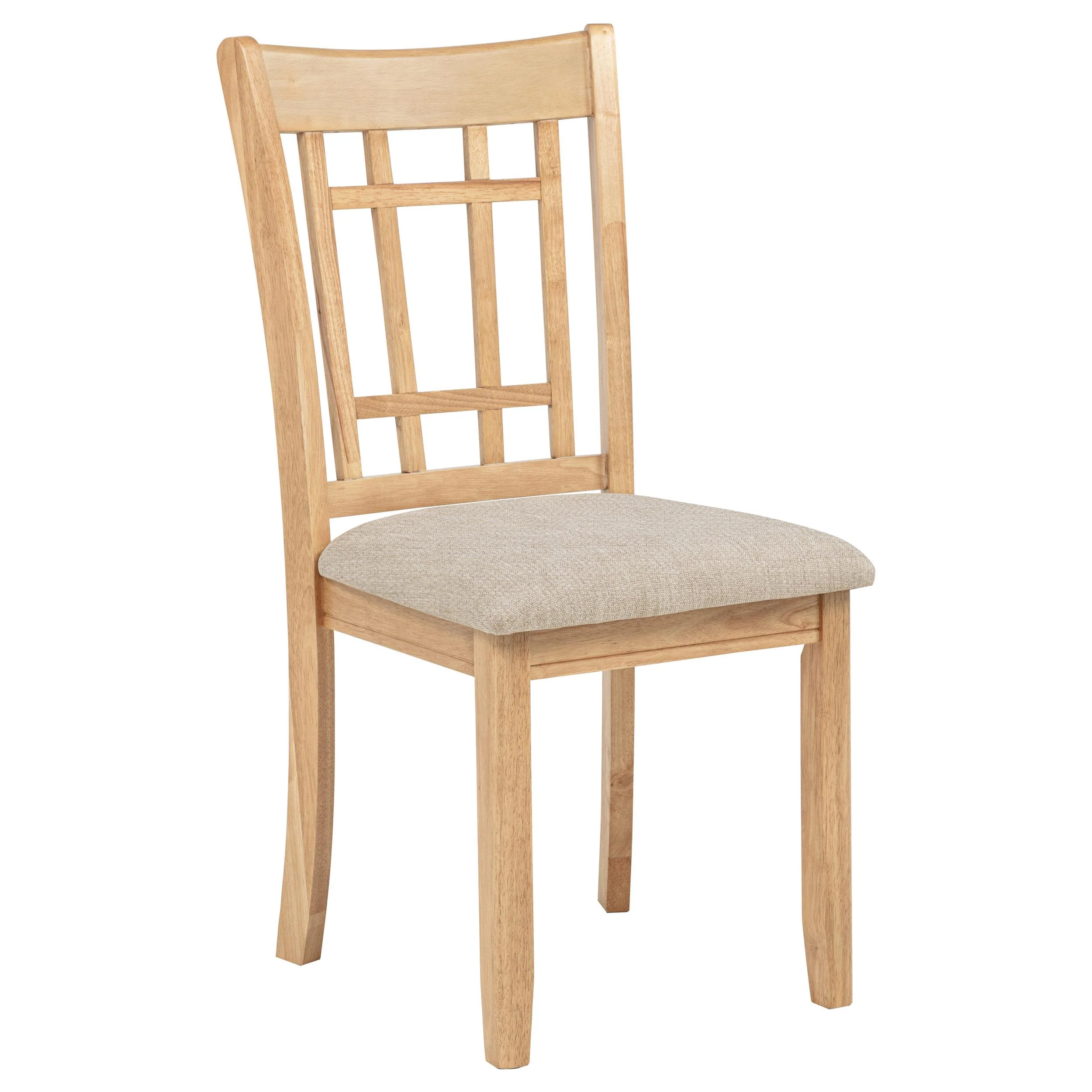 Lavon Wood Dining Side Chair Linen and Light Oak (Set of 2) - Image 3