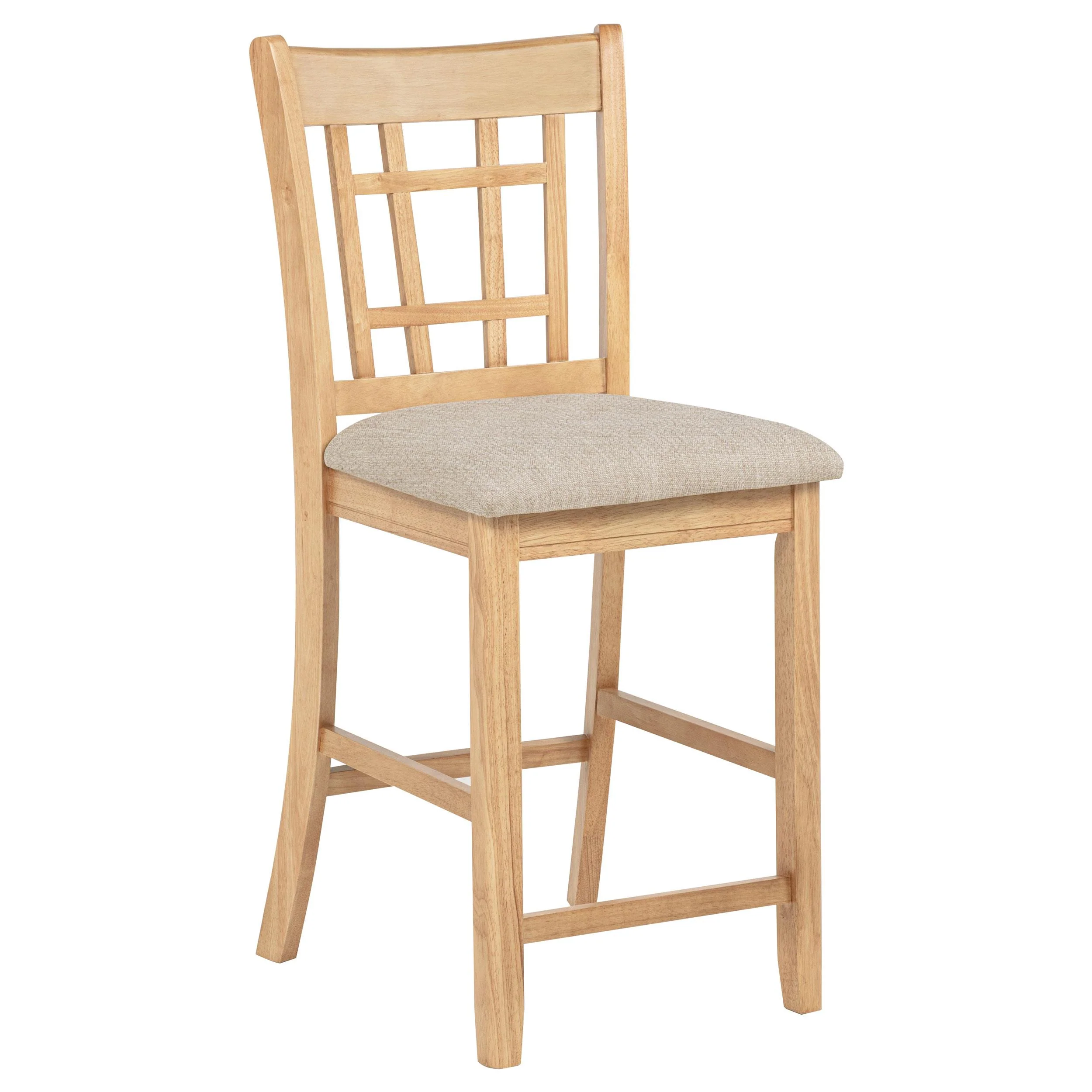 Lavon Wood Counter Height Dining Chair Linen and Light Oak (Set of 2) - Image 3