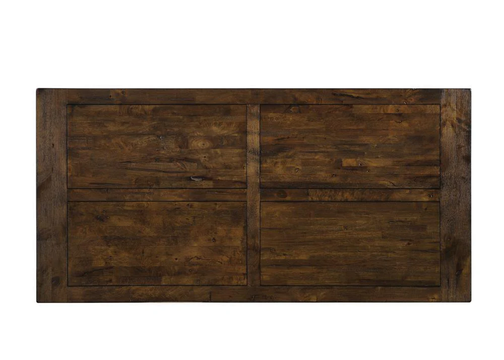 Coleman Rectangular Dining Table Rustic Golden Brown - Image 3