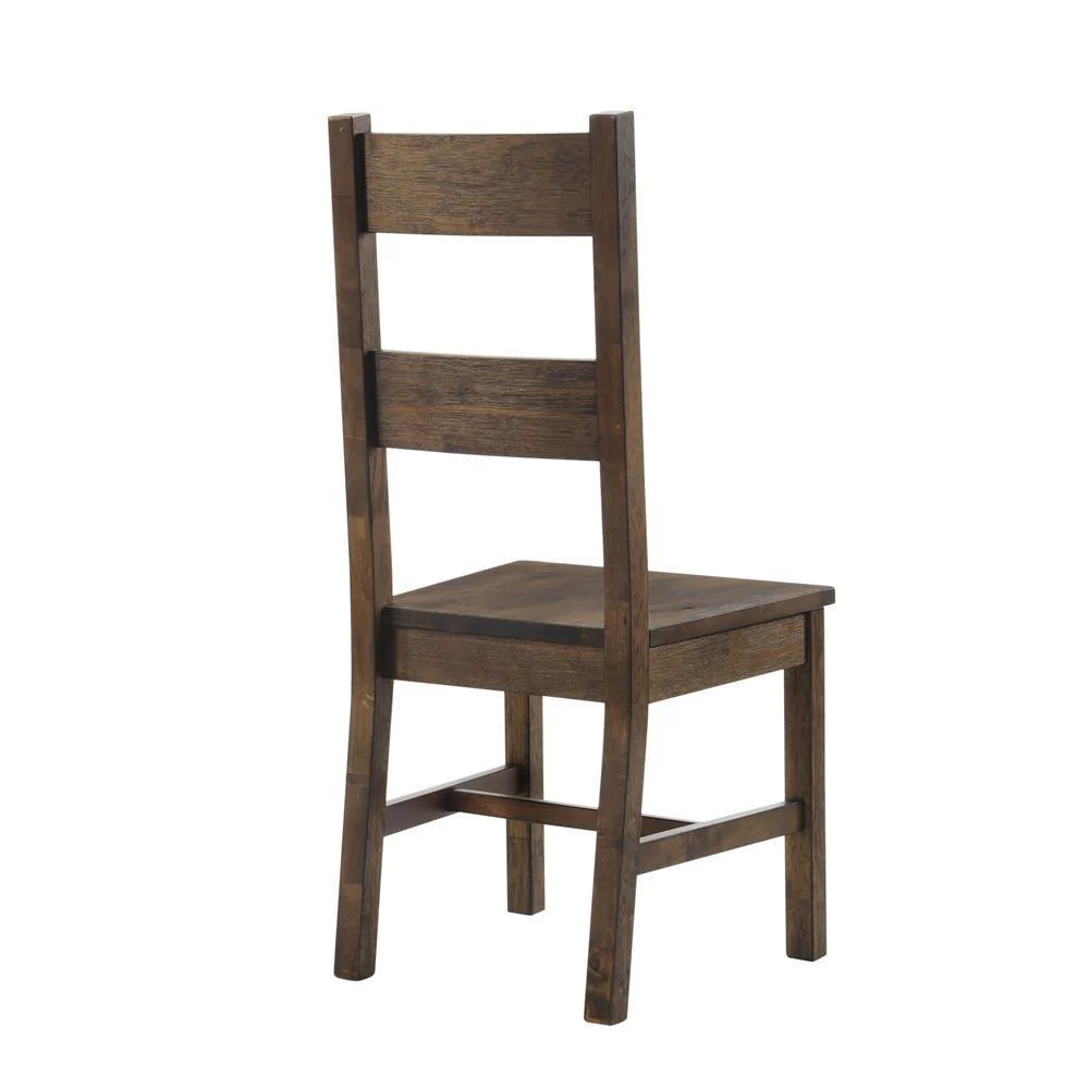 Coleman Dining Side Chairs Rustic Golden Brown (Set of 2) - Image 3