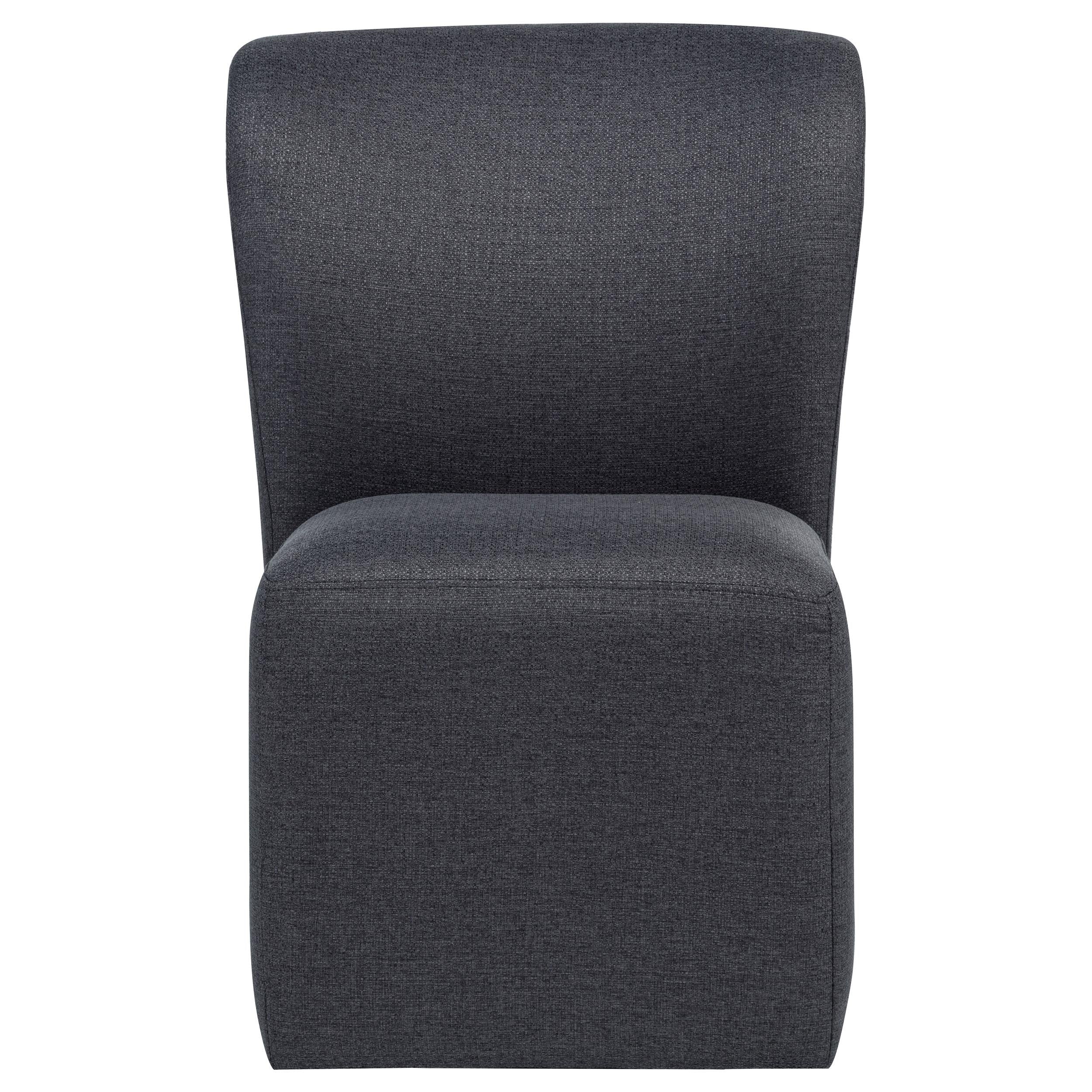 Jaelynn Upholstered Parsons Dining Side Chair Charcoal (Set of 2) - Image 2