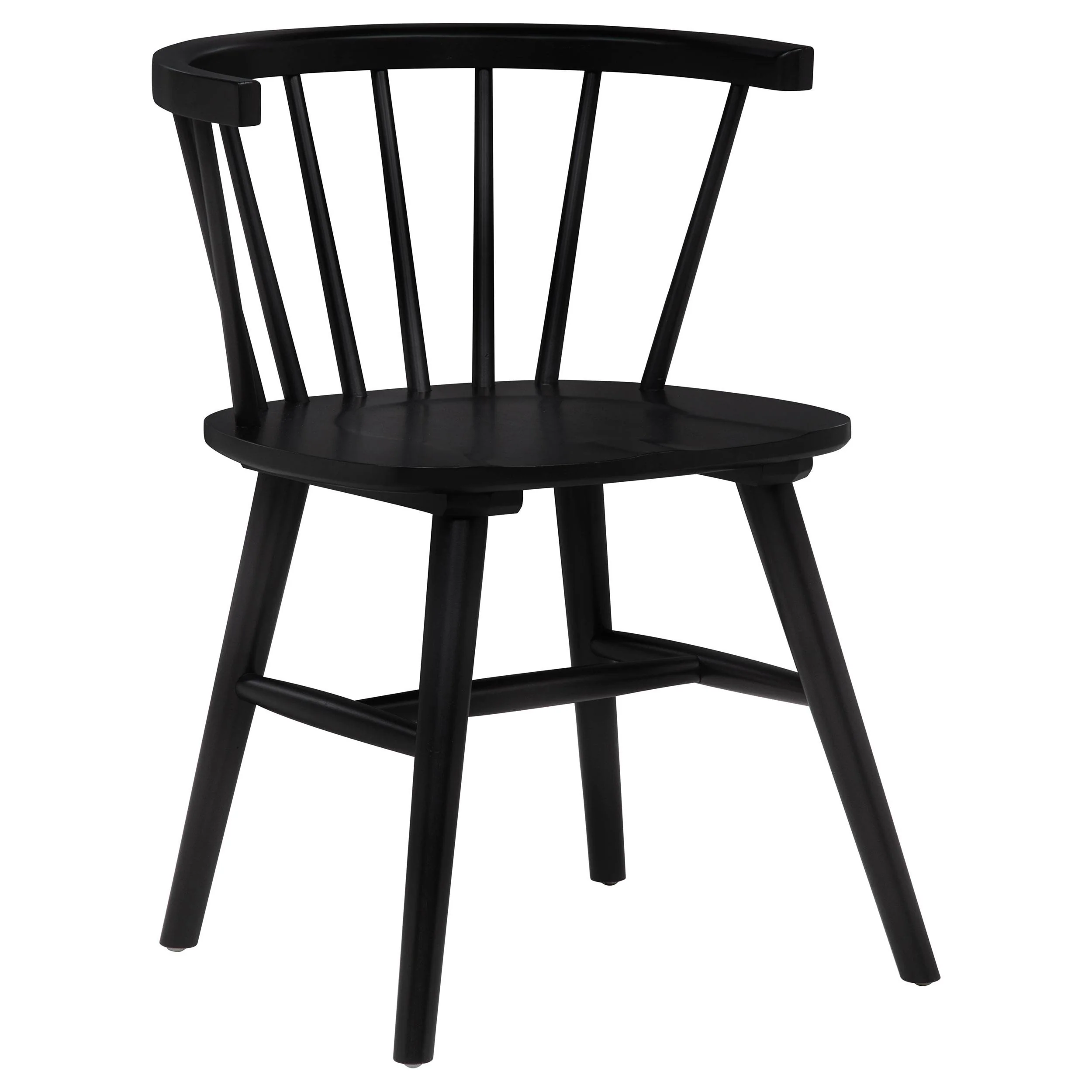 Jeffries Windsor Wood Dining Side Chair Black (Set of 2) - Image 3