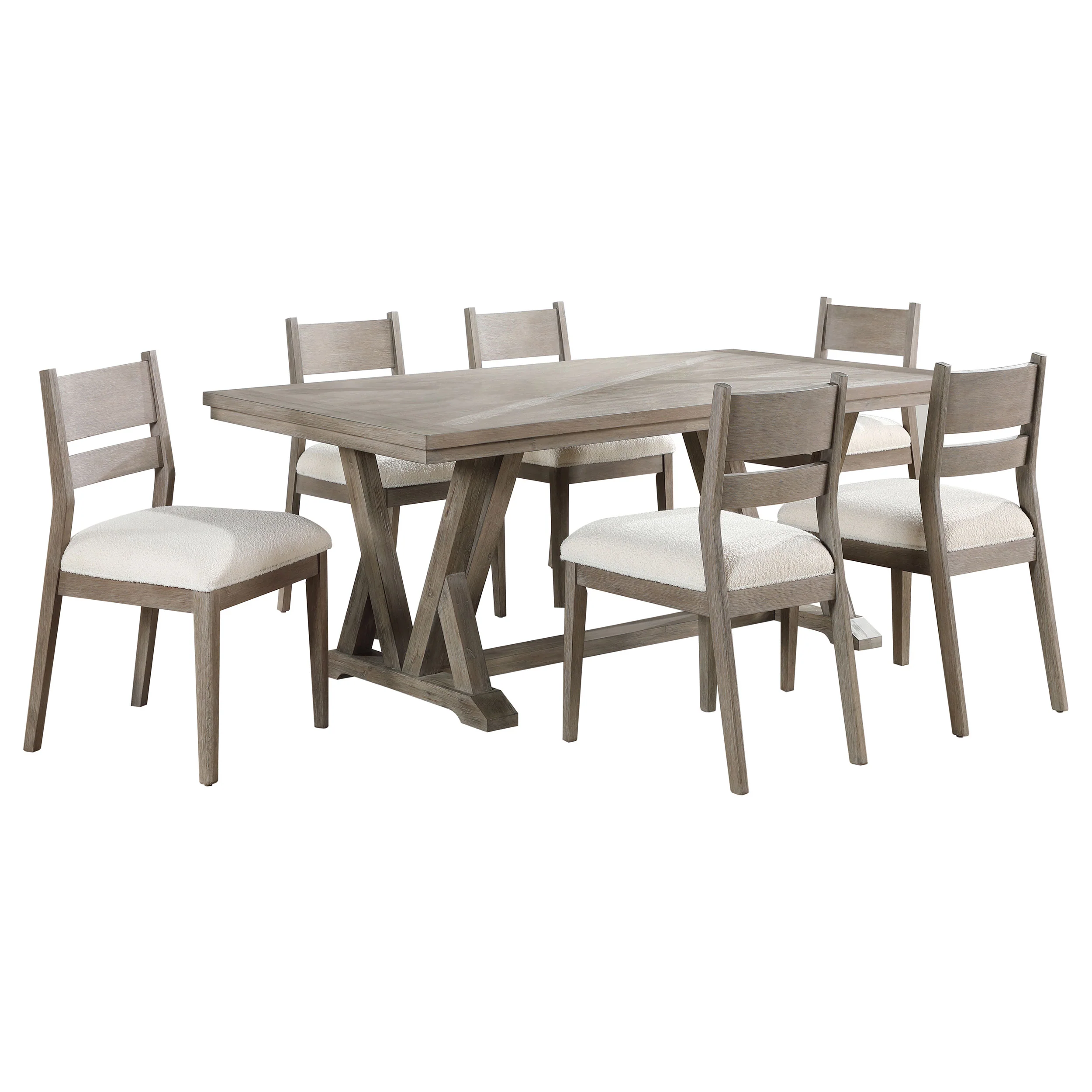 Cornelia Coastal Grey Rectangular Dining Room Set - Image 3