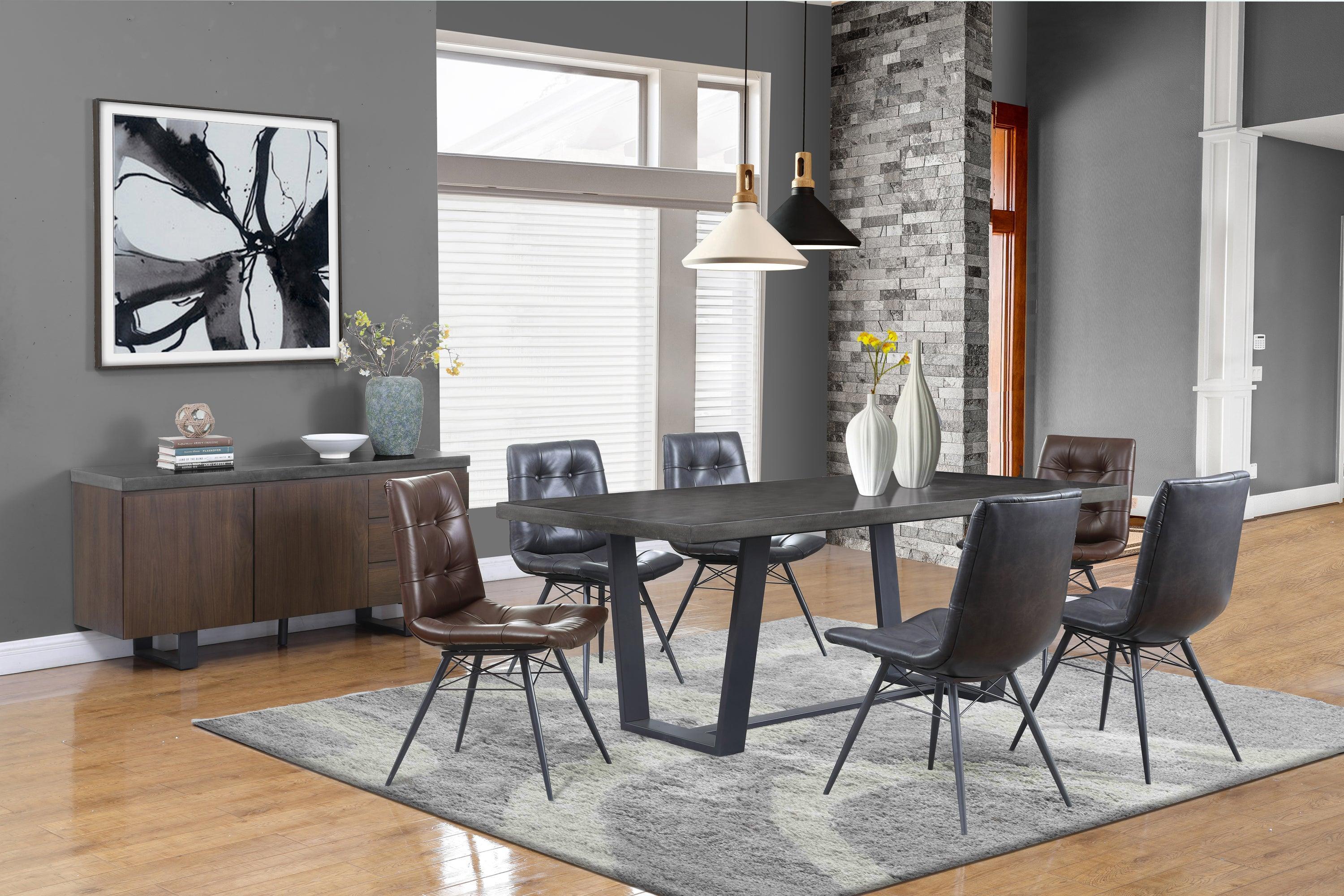 Aiken Upholstered Tufted Side Chairs Brown (Set of 4) - Image 2