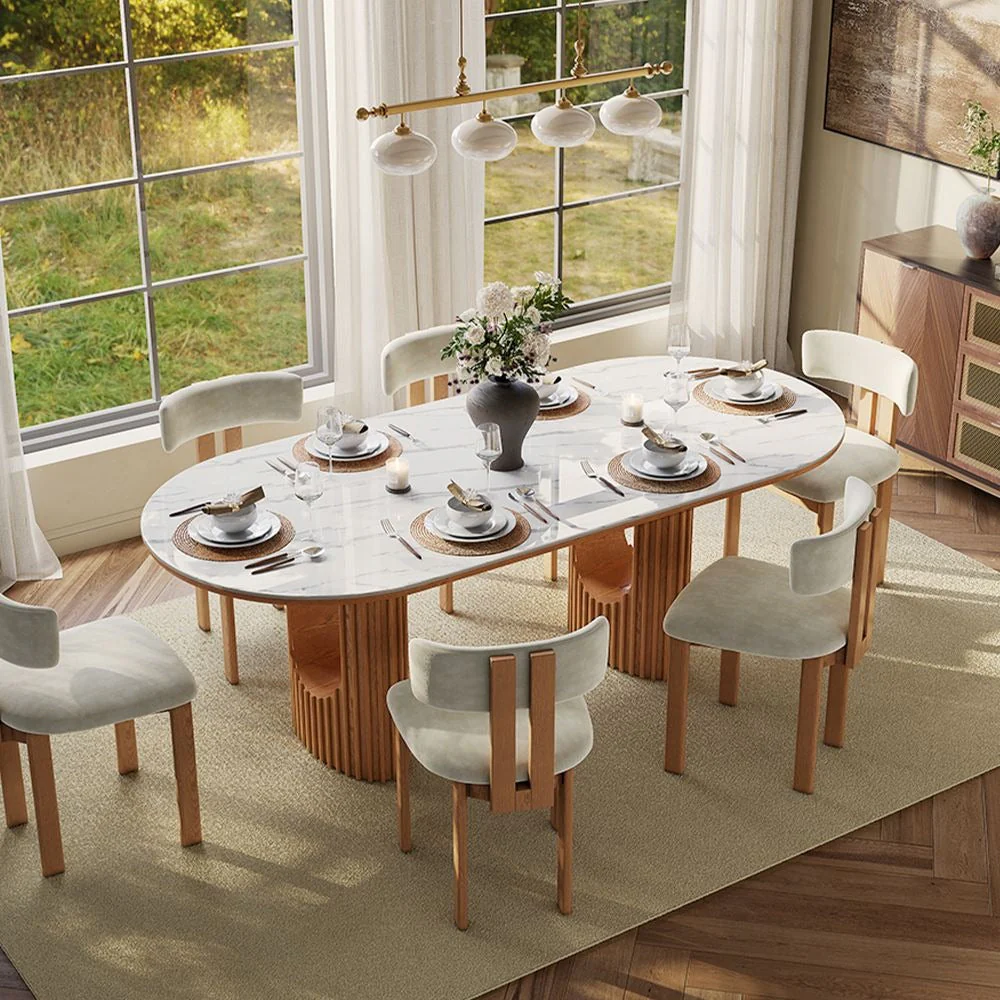 Silvo 79" Glossy White Dining Table - Image 3