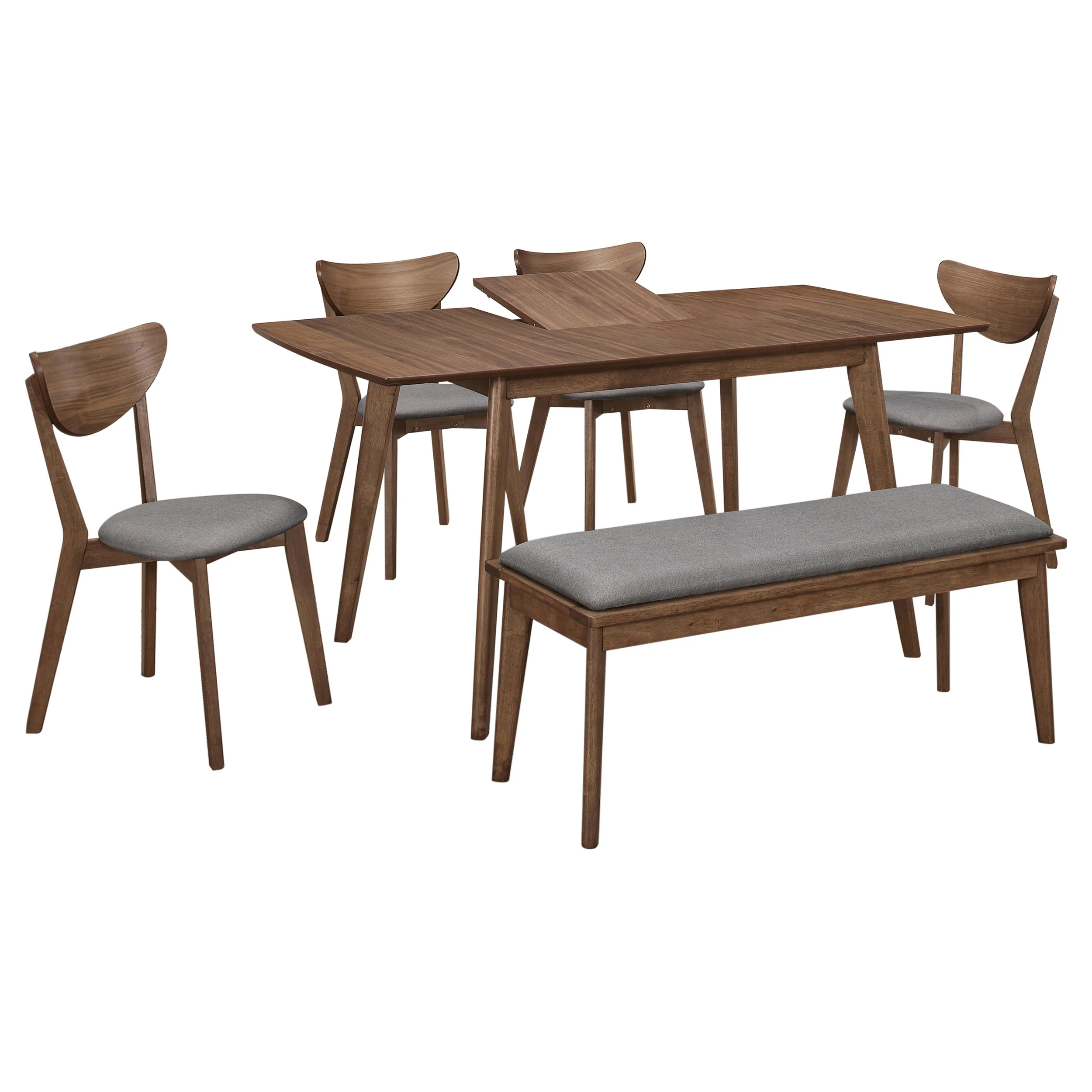 Alfredo Brown Butterfly Leaf Dining Room Set - Image 3